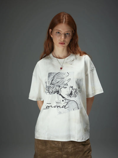 Fragmented Portrait Collage Tee