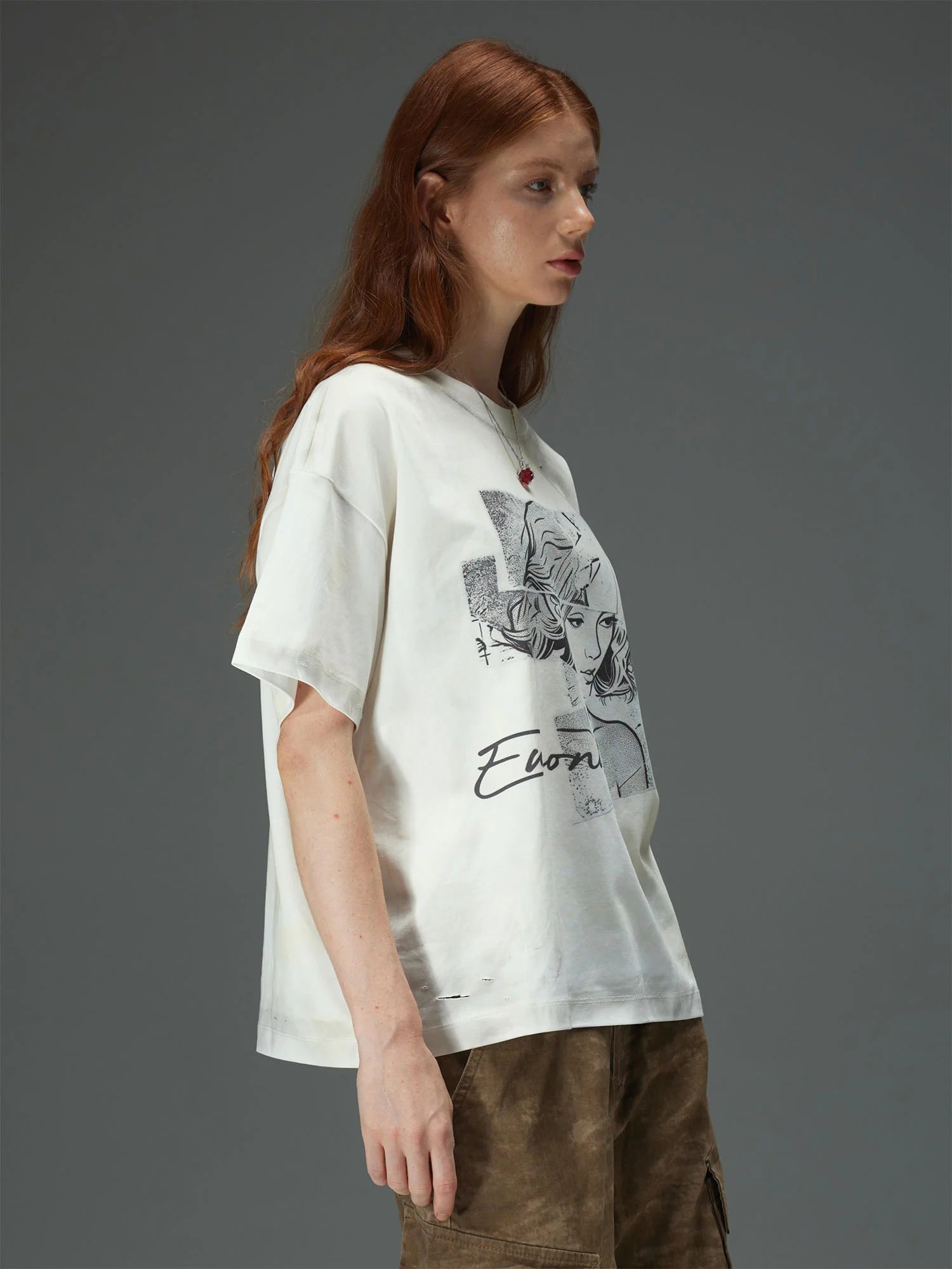 Fragmented Portrait Collage Tee