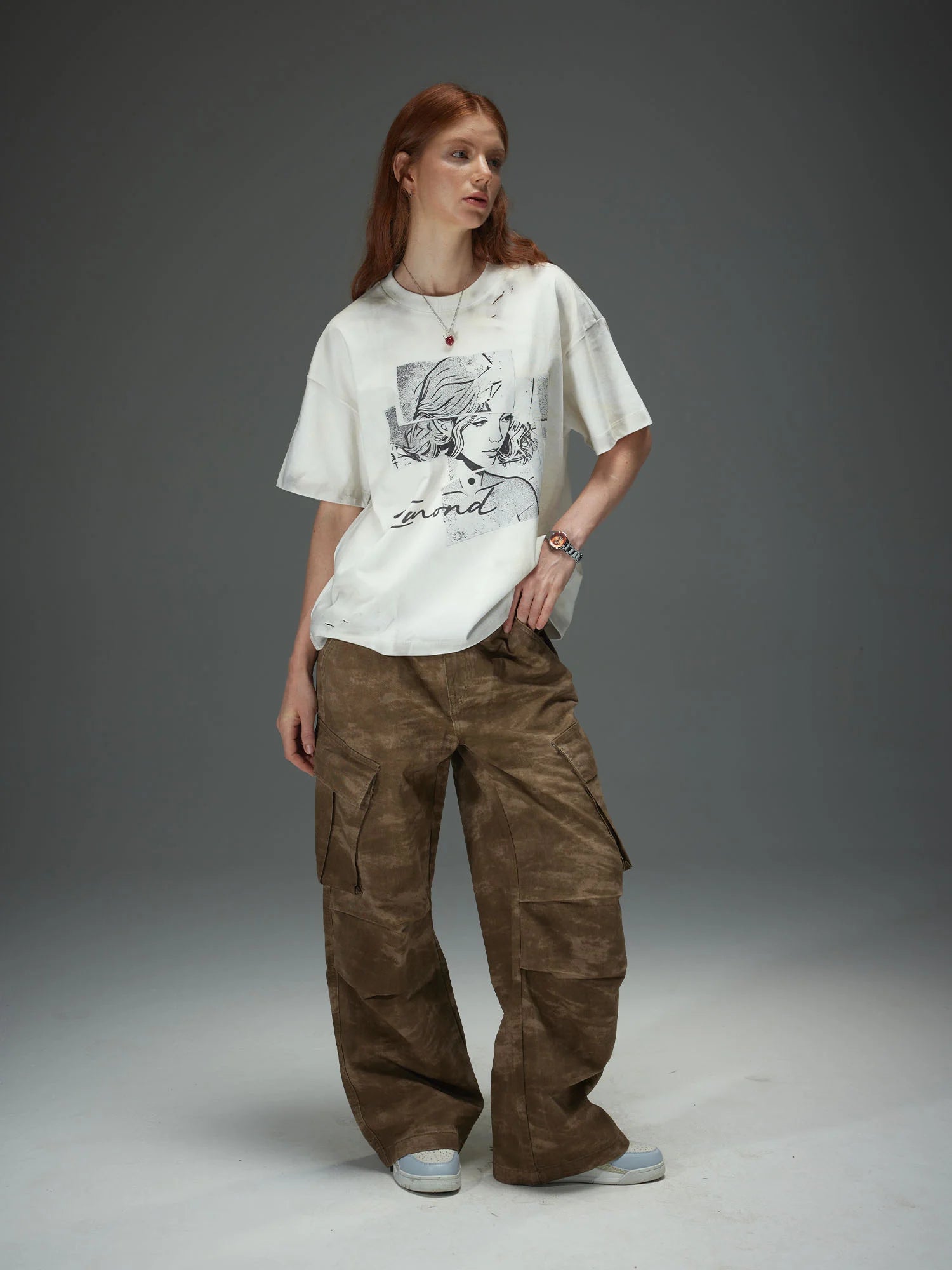 Fragmented Portrait Collage Tee