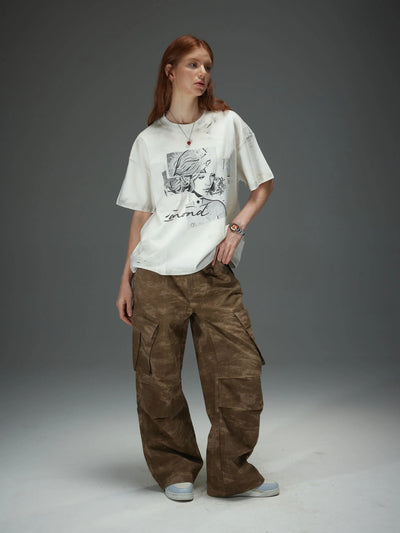 Fragmented Portrait Collage Tee