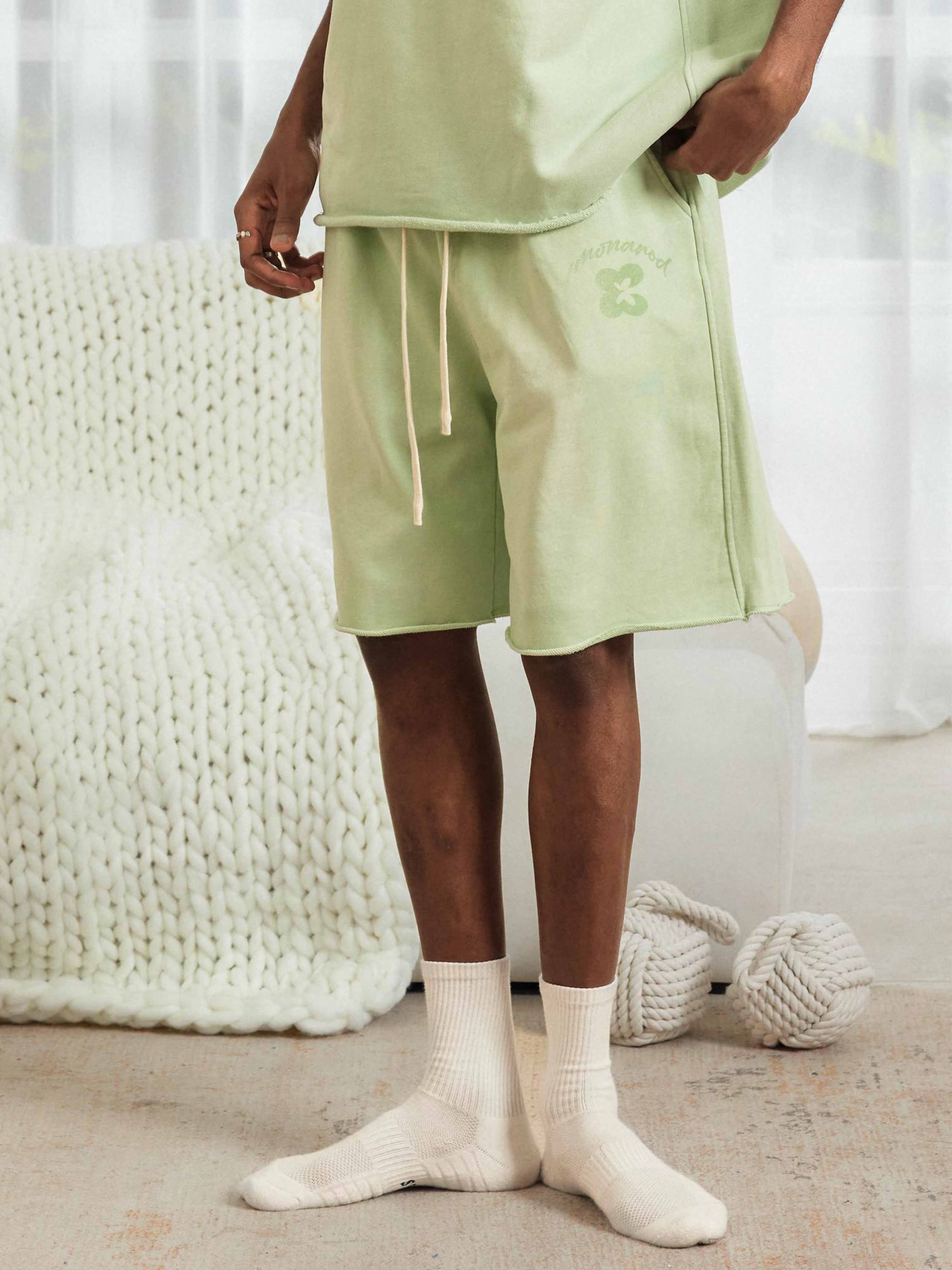 Raw Edge Loungewear Shorts - Men