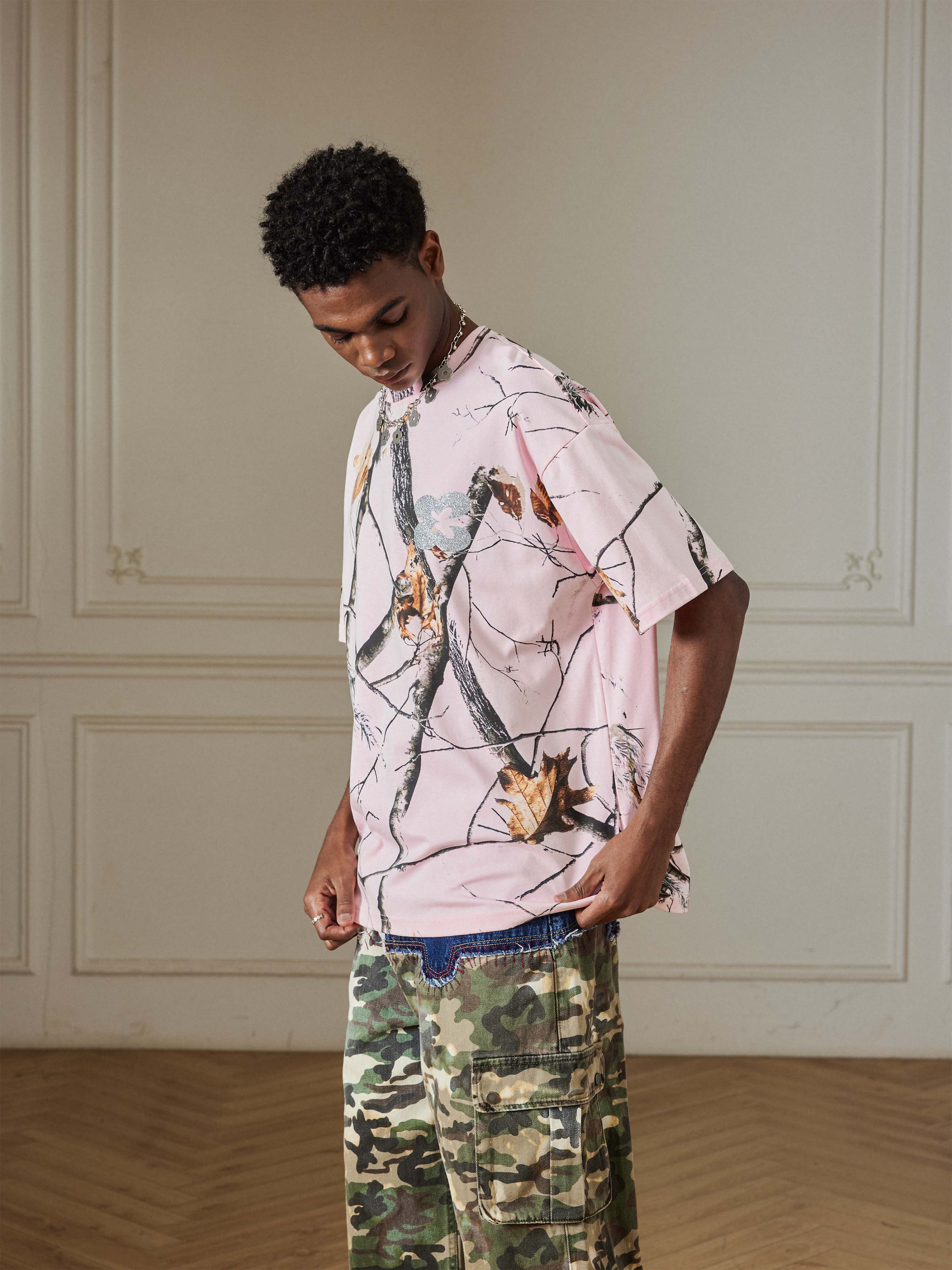 Branch Print Boxy Tee