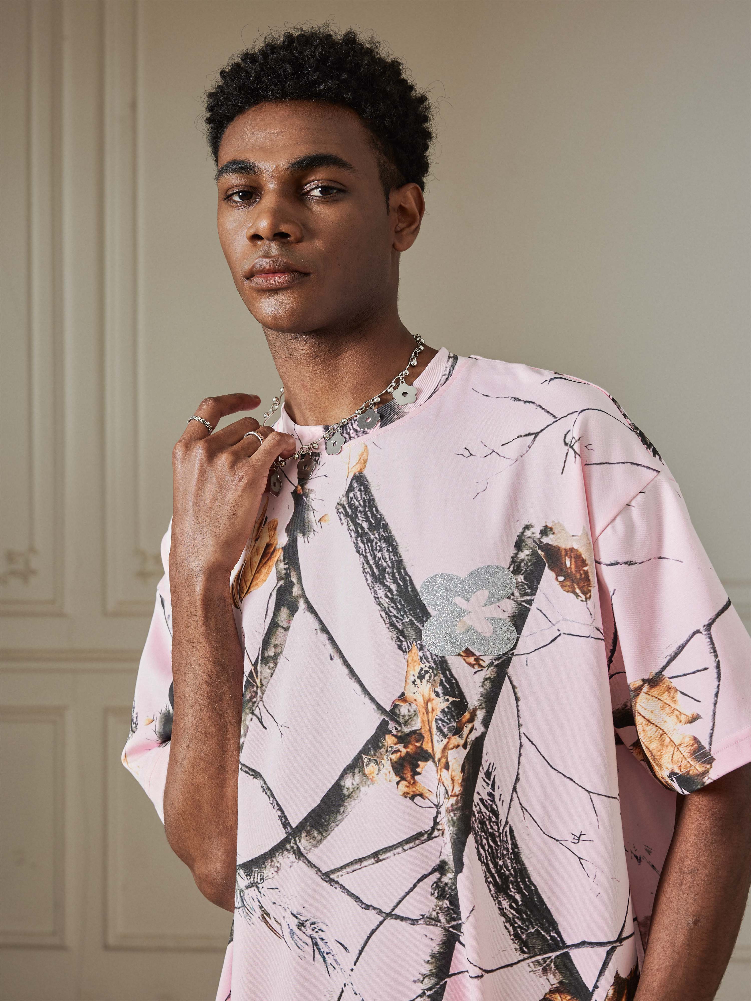 Branch Print Boxy Tee