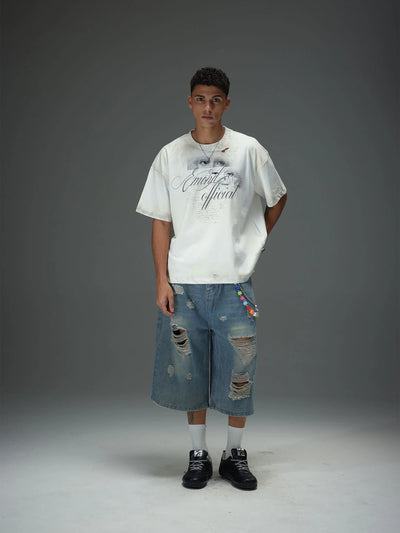 Fragmented Gaze Distressed Tee