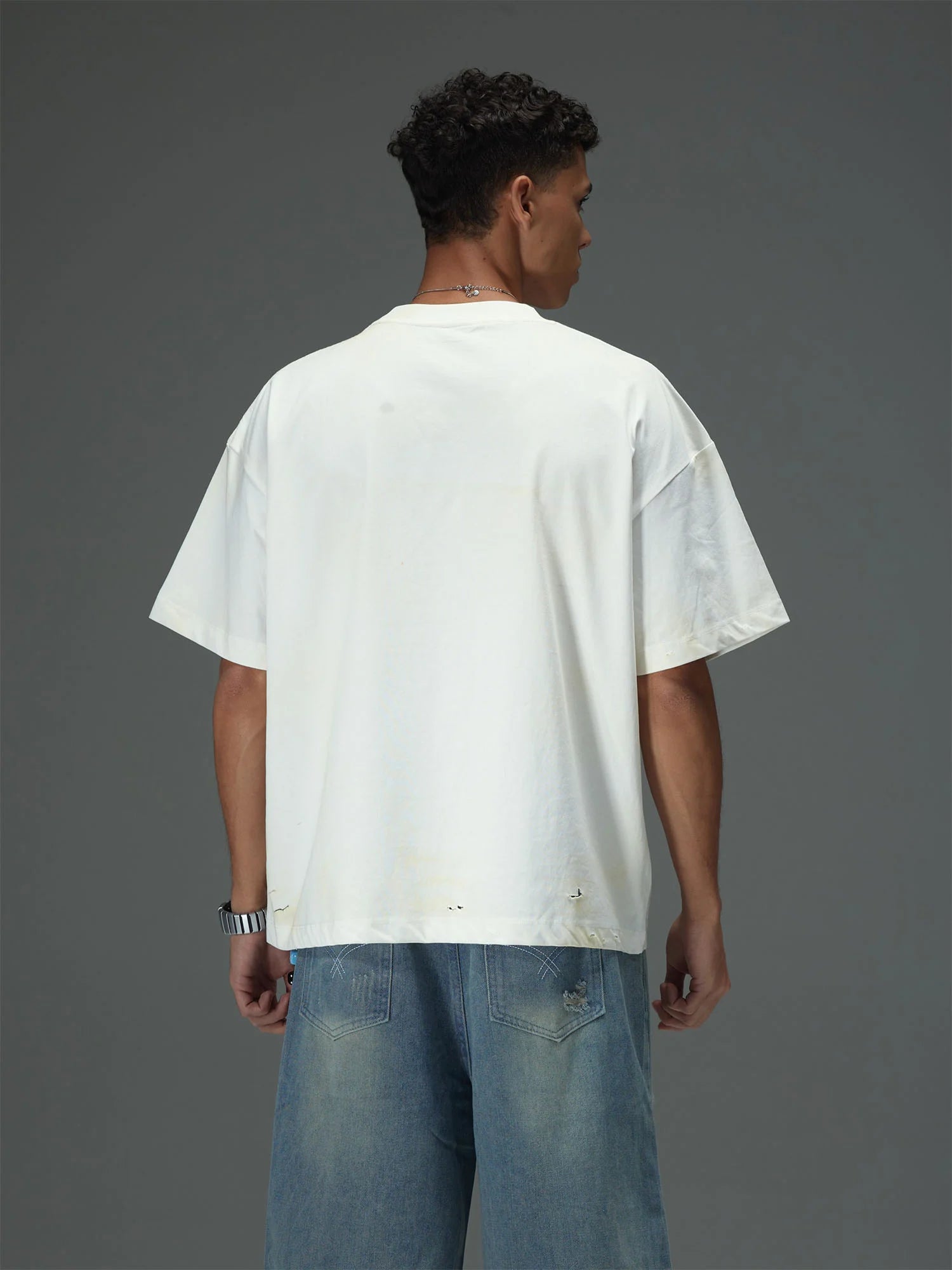 Fragmented Gaze Distressed Tee