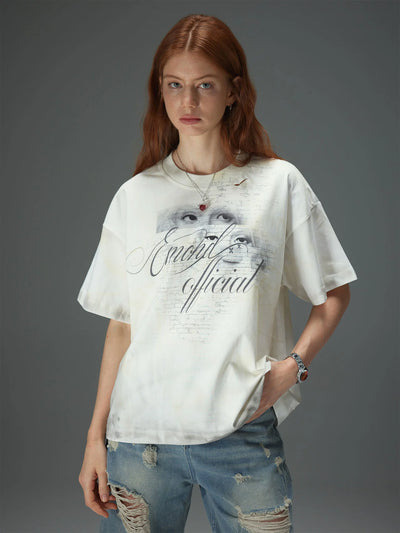 Fragmented Gaze Distressed Tee