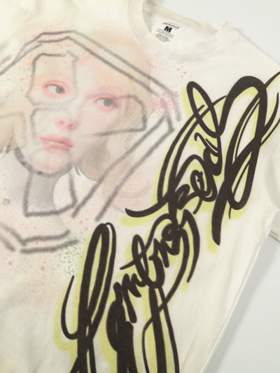 Abstract Graffiti Script Portrait Tee