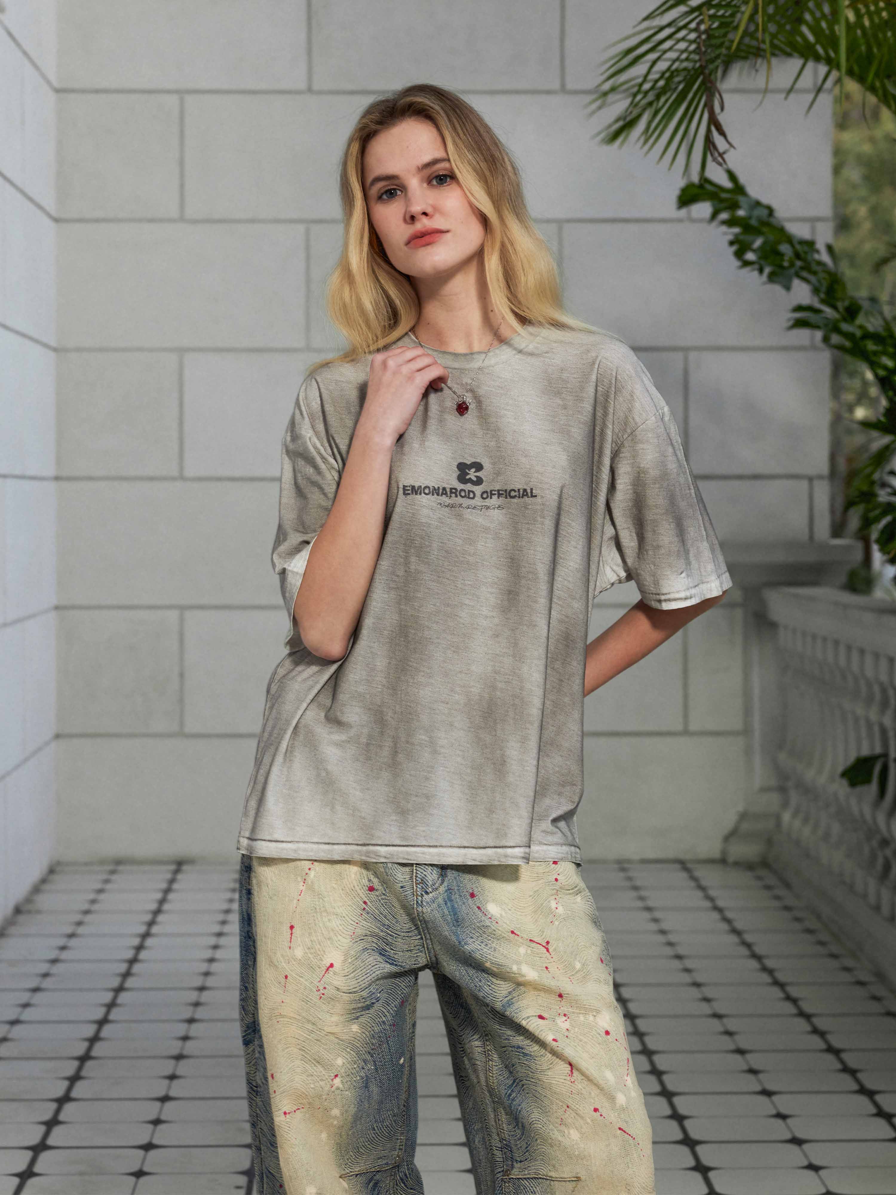 Gradient Washed Tee - Women
