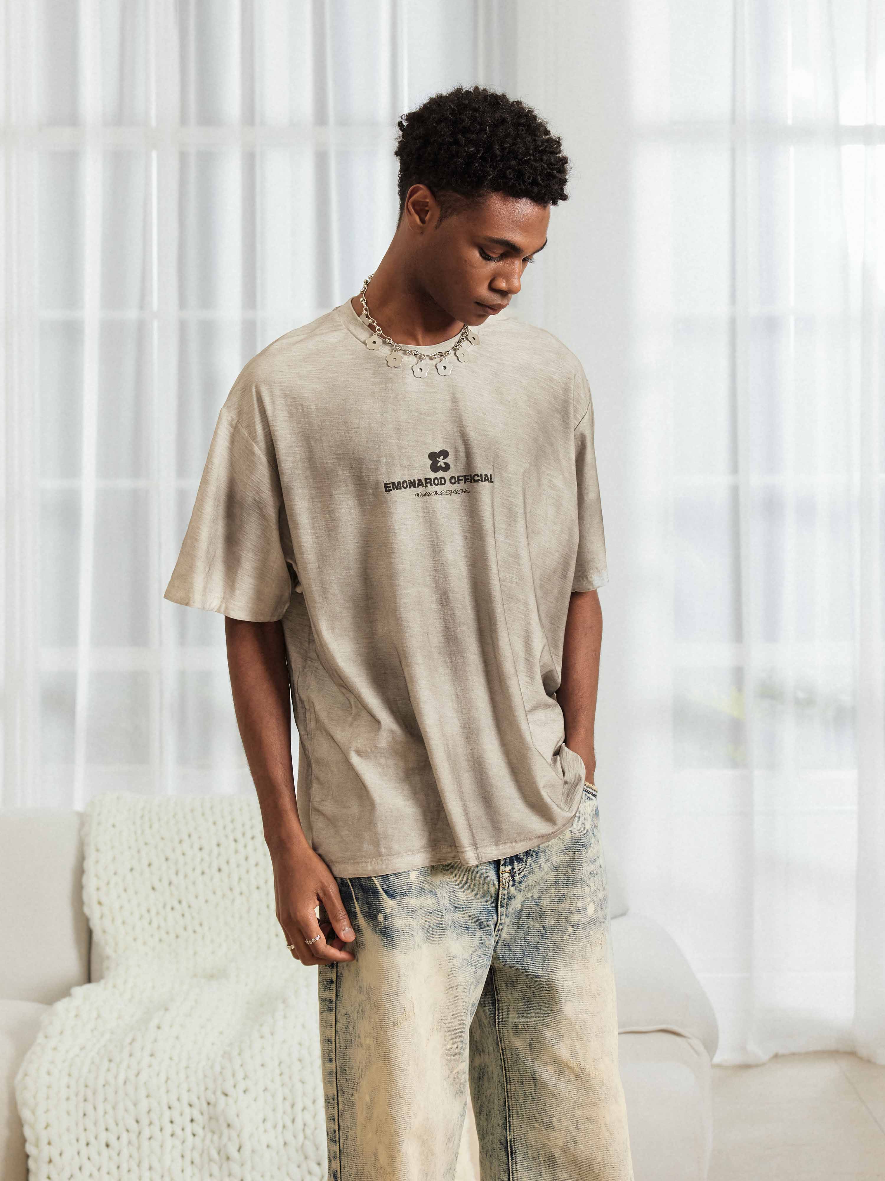 Gradient Washed Tee - Men