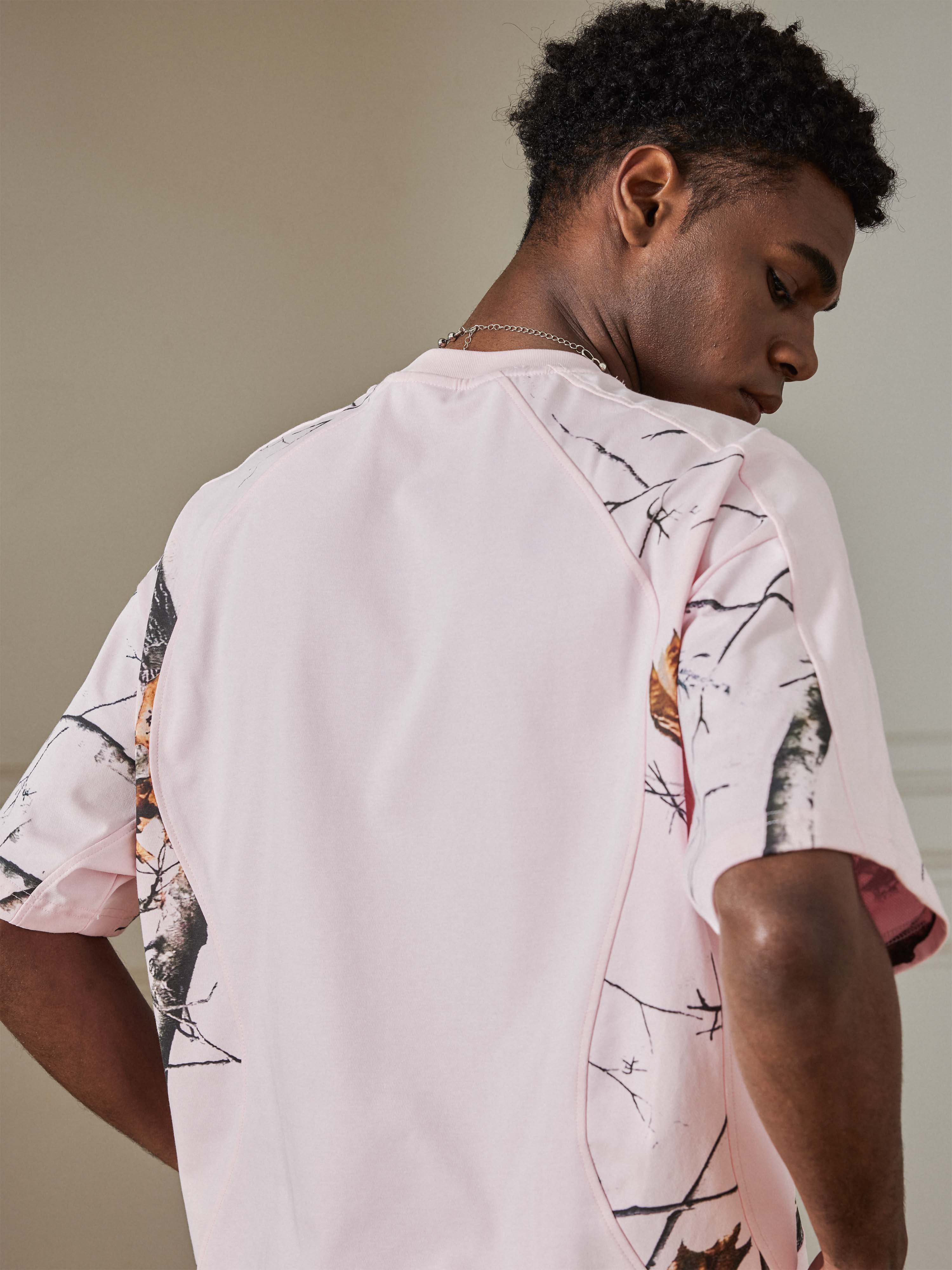 Panelled Real Tree Camo Tee