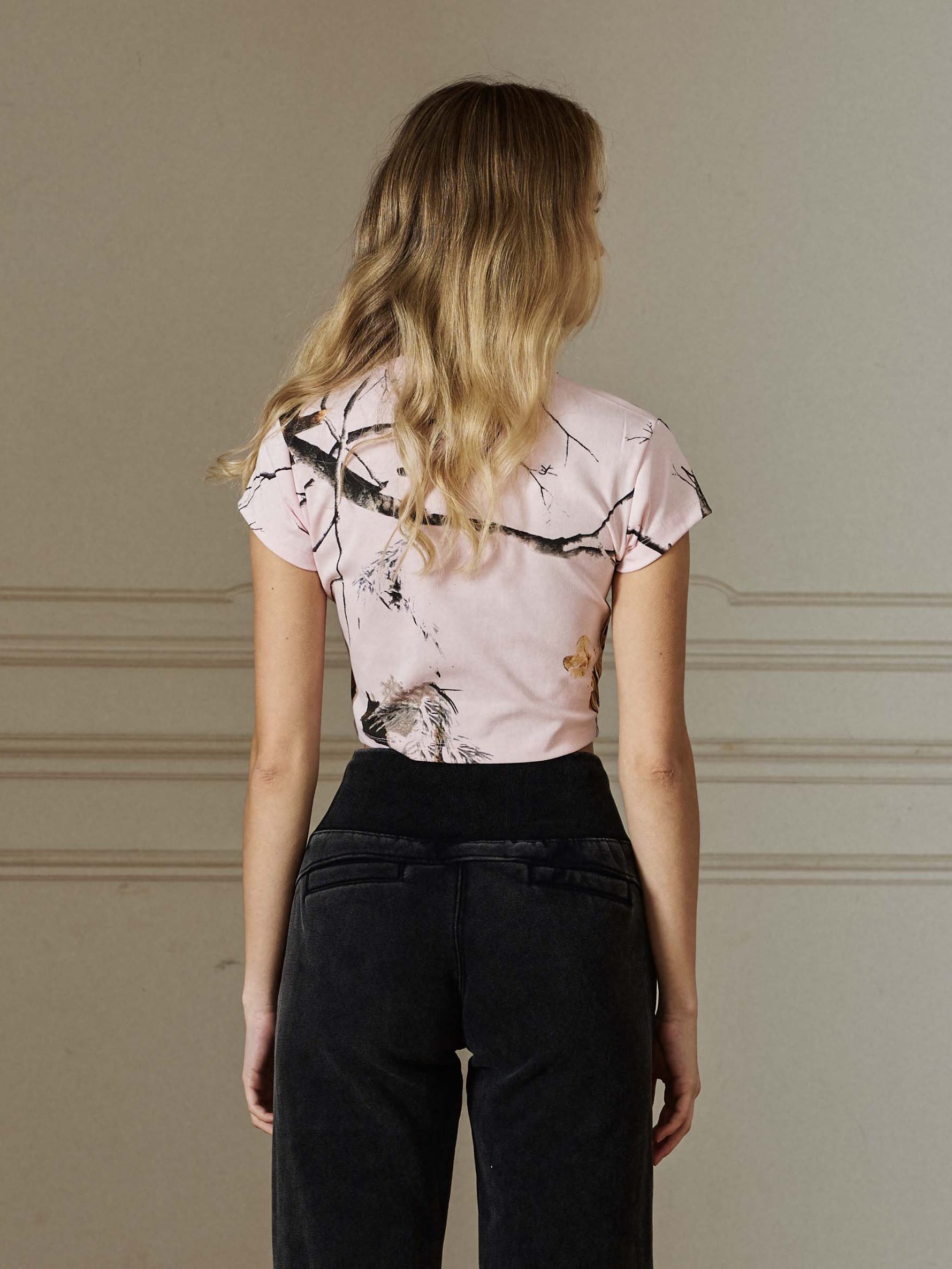 Pink Real Tree Baby Tee