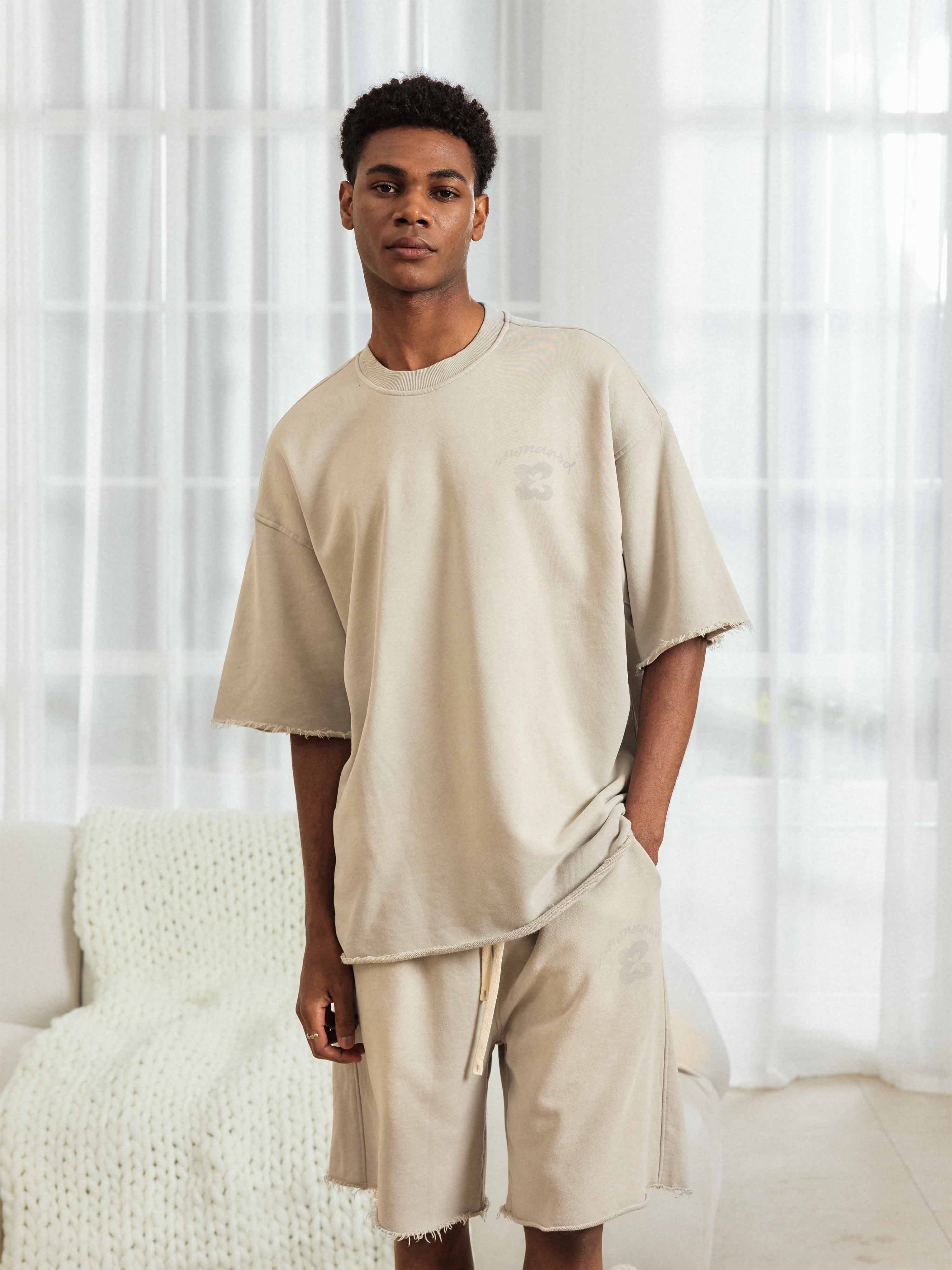 Boxy Cozy Loungewear Tee - Men