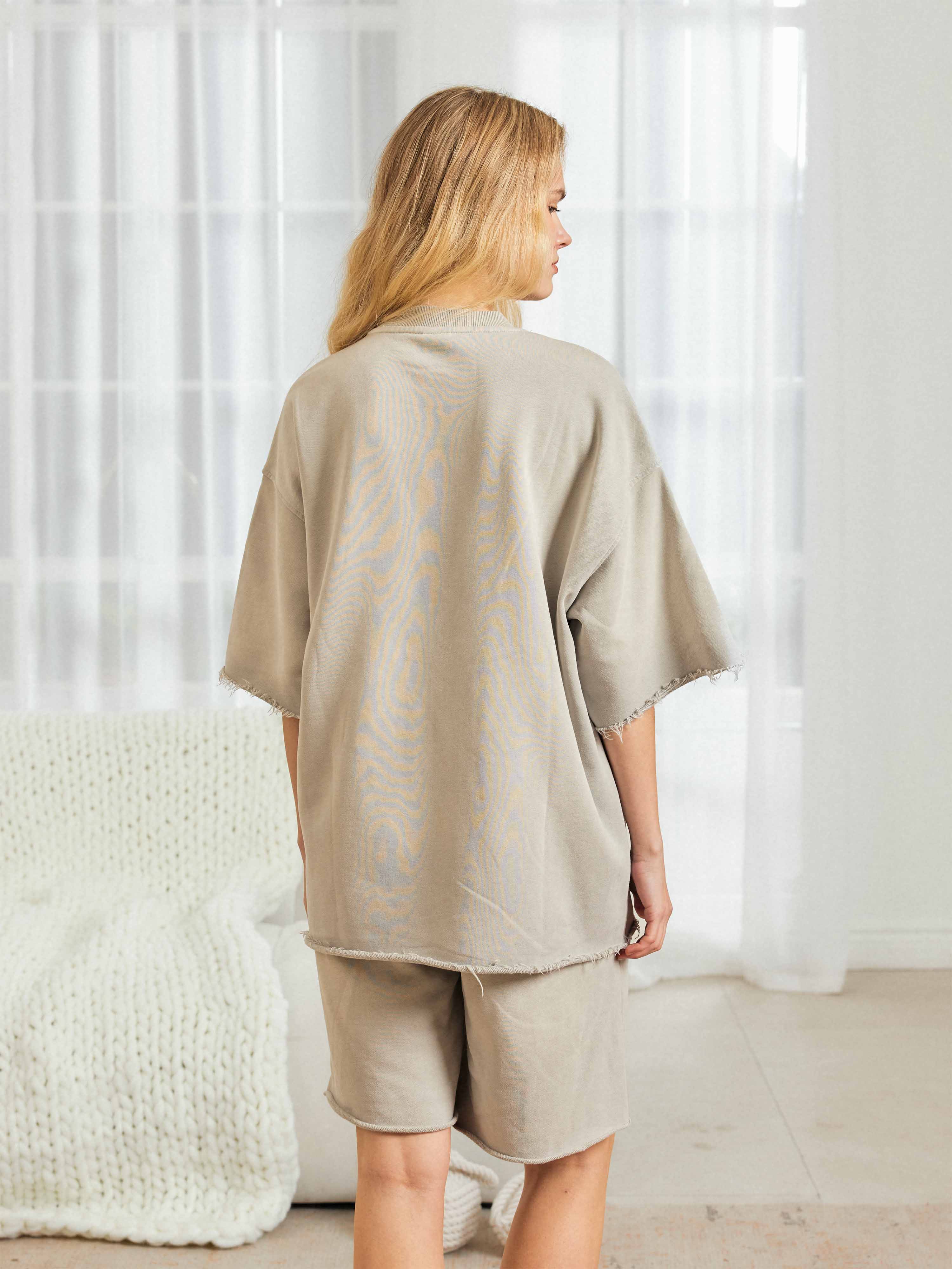 Boxy Cozy Loungewear Tee - Women
