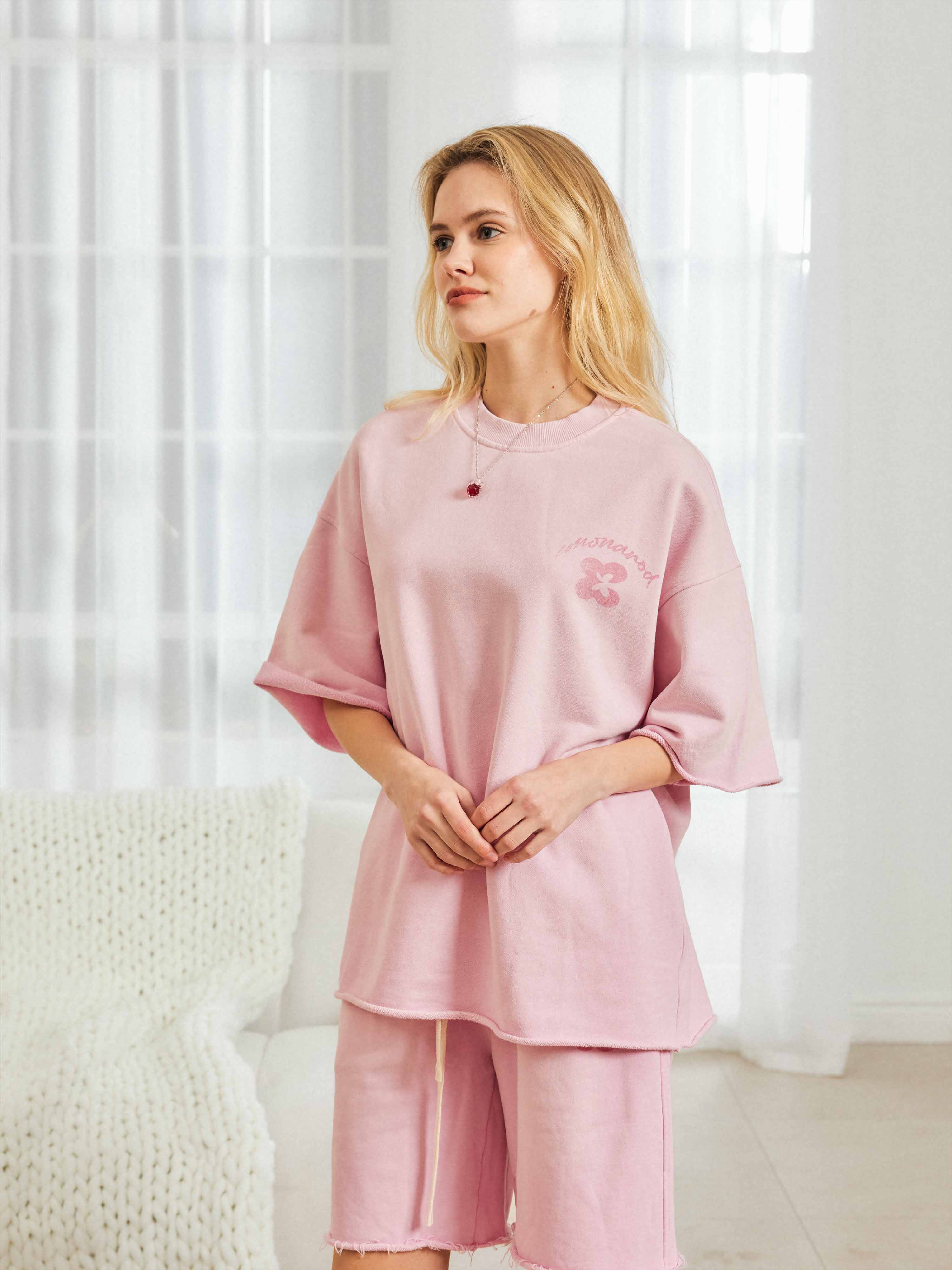 Boxy Cozy Loungewear Tee - Women