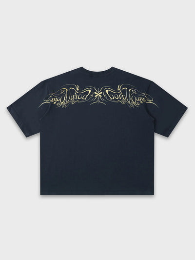 Ornamental Script Back Graphic Tee