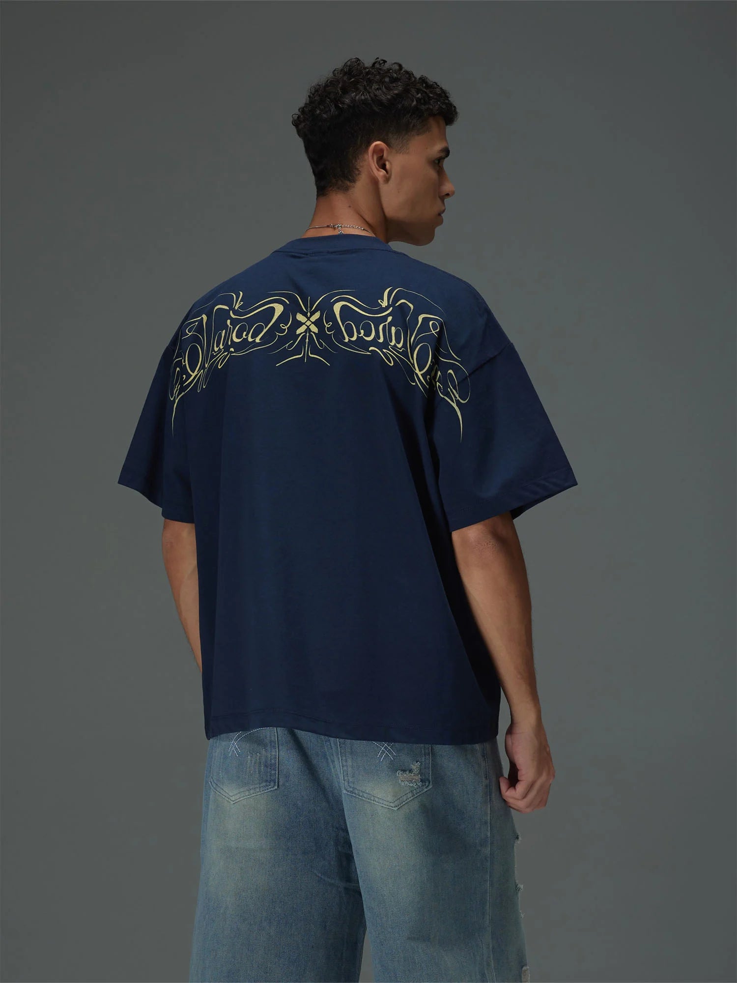 Ornamental Script Back Graphic Tee