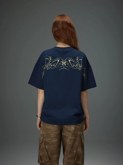 Ornamental Script Back Graphic Tee