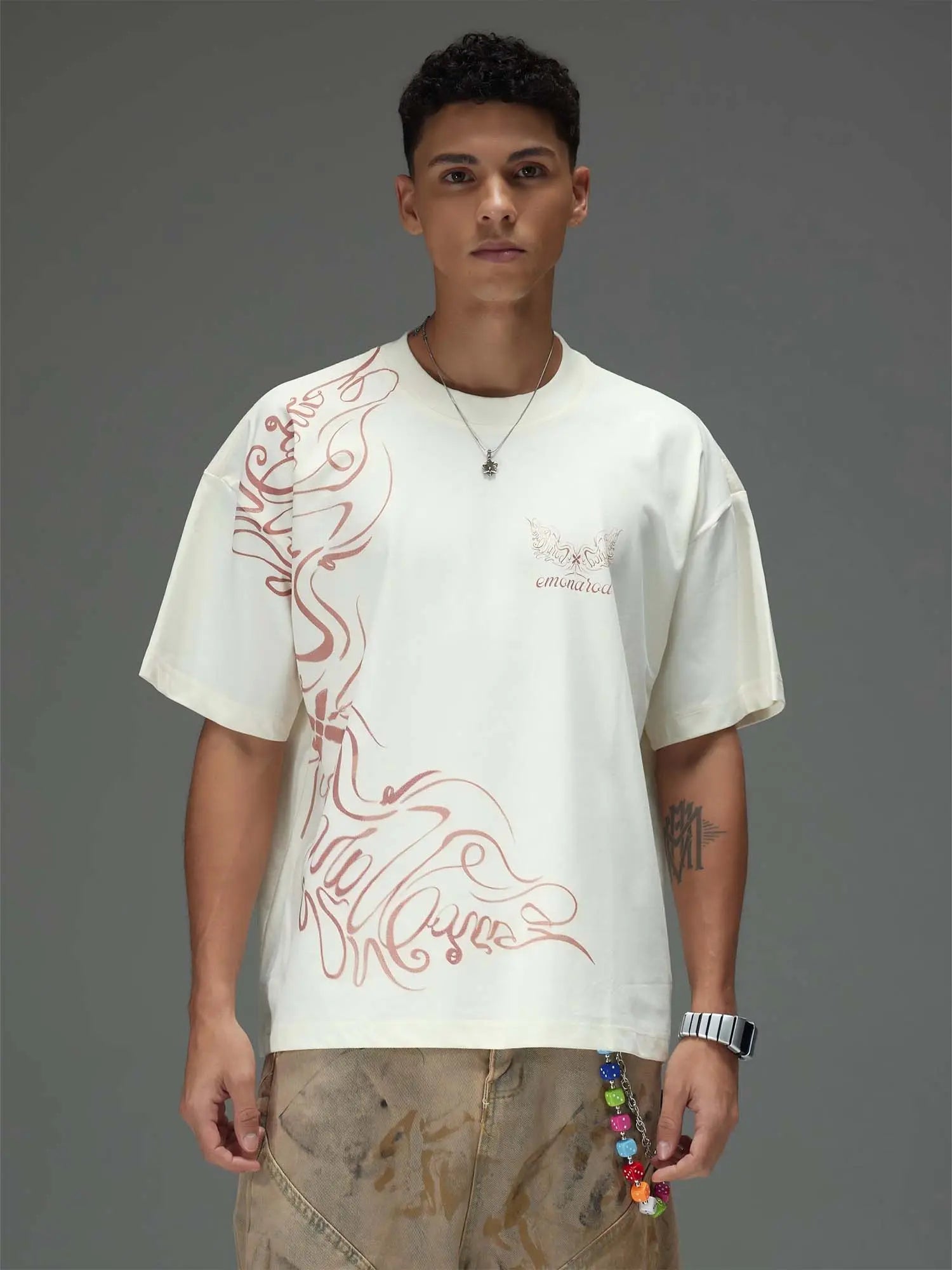 Linear Graphic Crop Tee