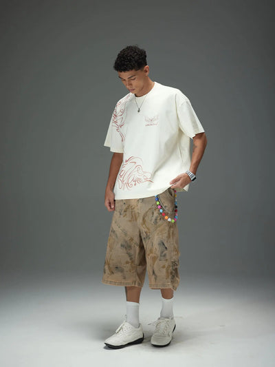 Linear Graphic Crop Tee