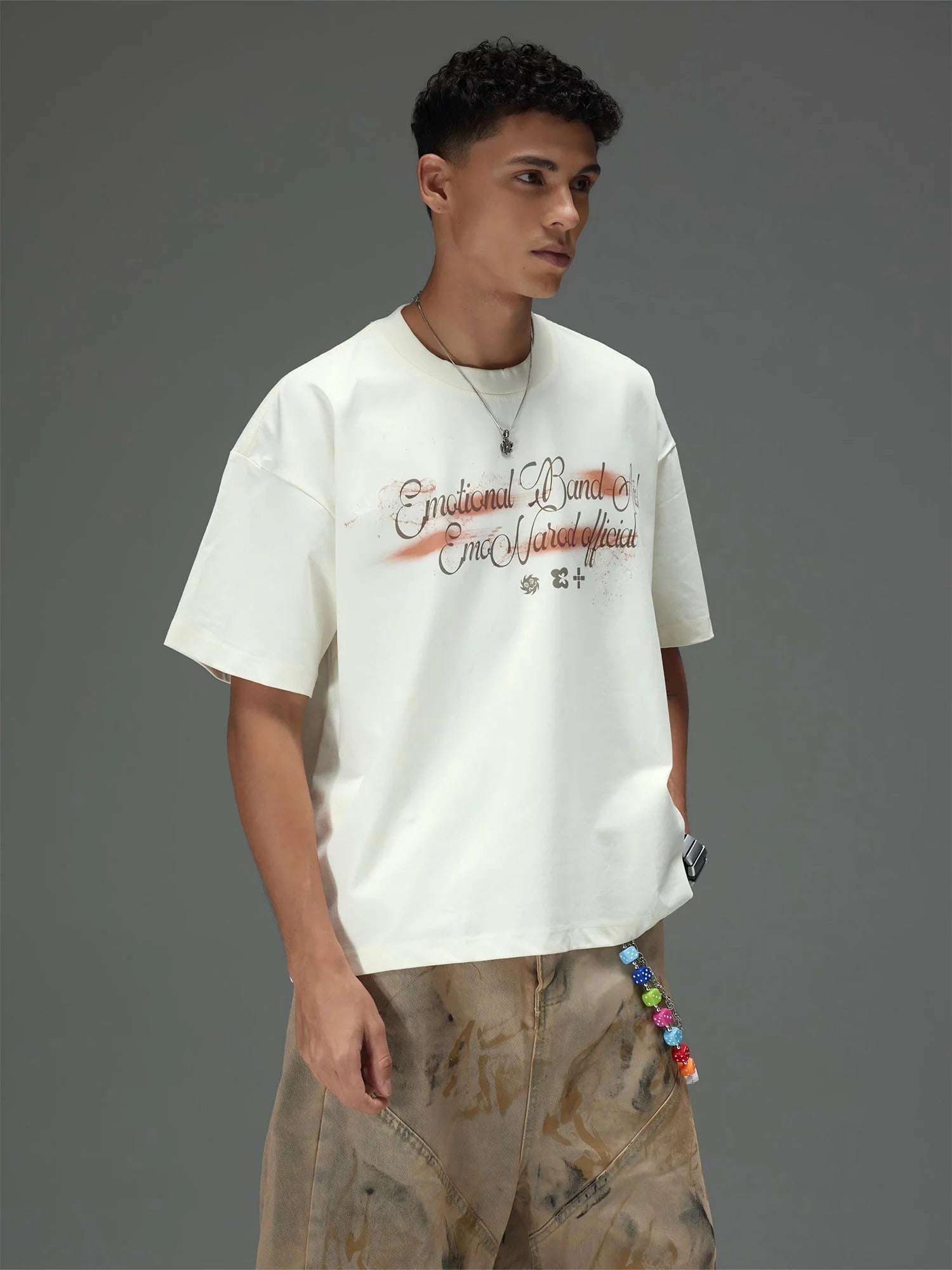 Spray Script Boxy Tee