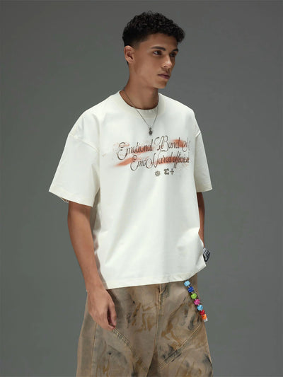 Spray Script Boxy Tee