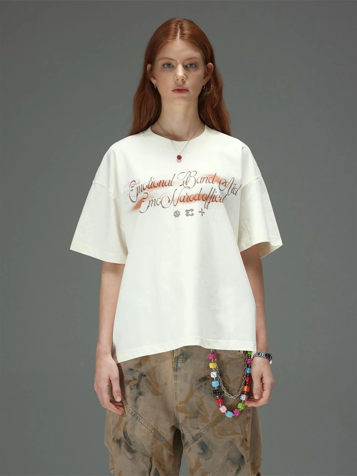 Spray Script Boxy Tee