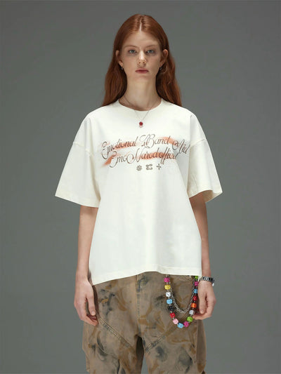 Spray Script Boxy Tee
