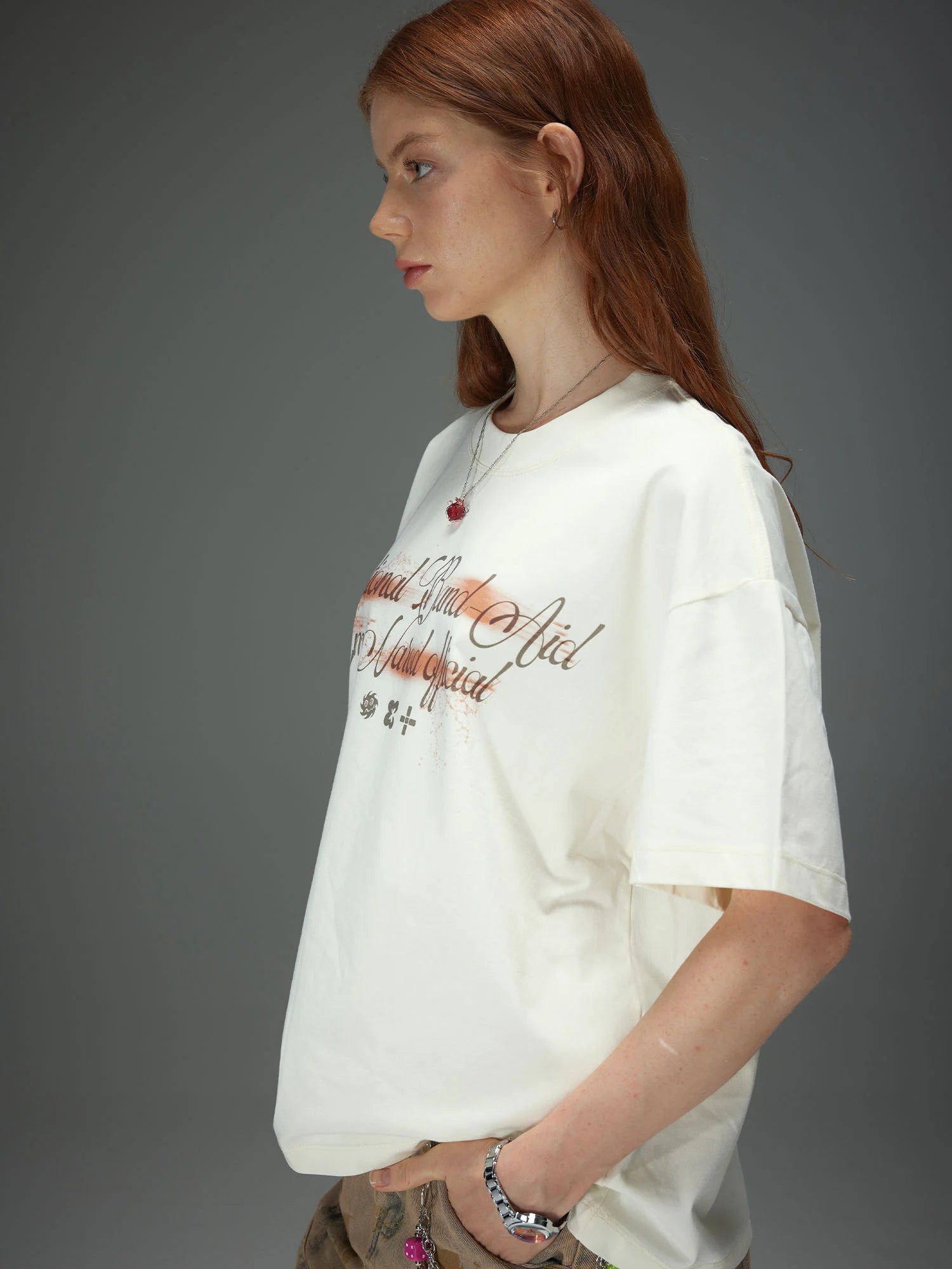 Spray Script Boxy Tee