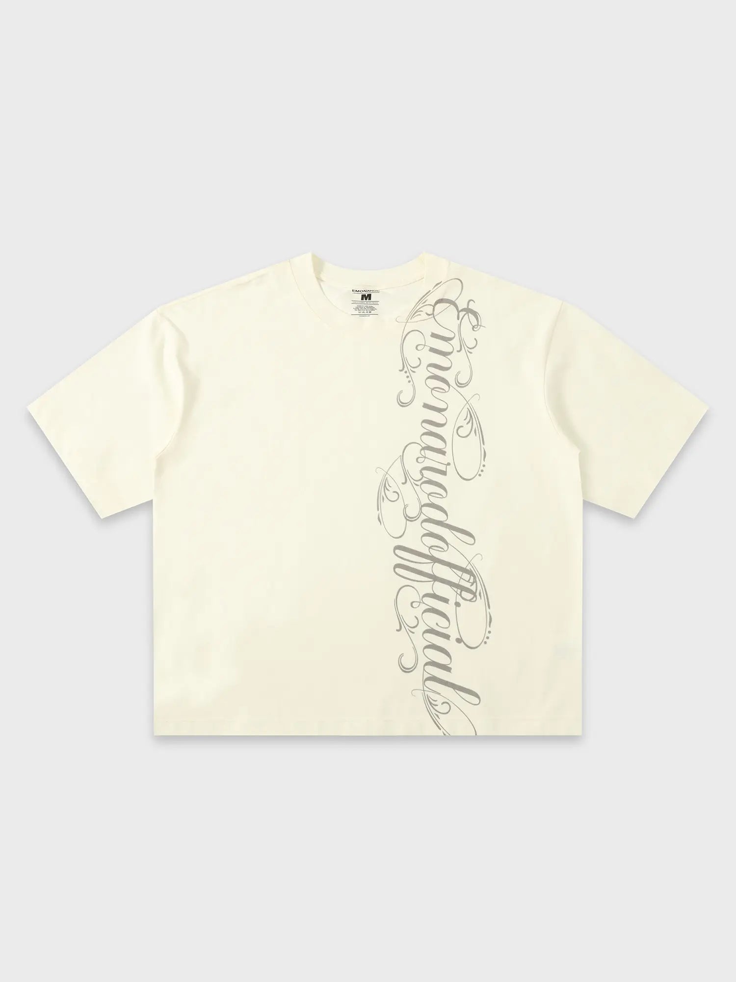 Vertical Script Boxy Tee