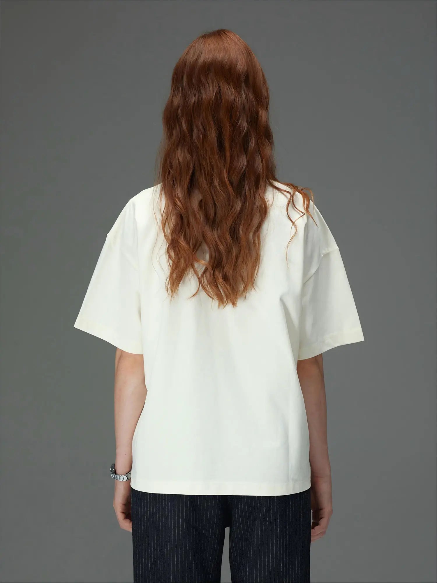Vertical Script Boxy Tee