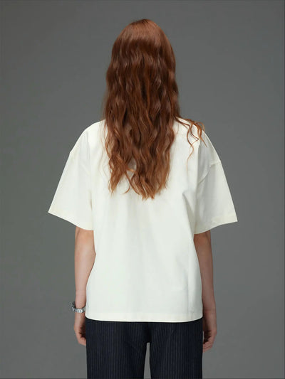 Vertical Script Boxy Tee