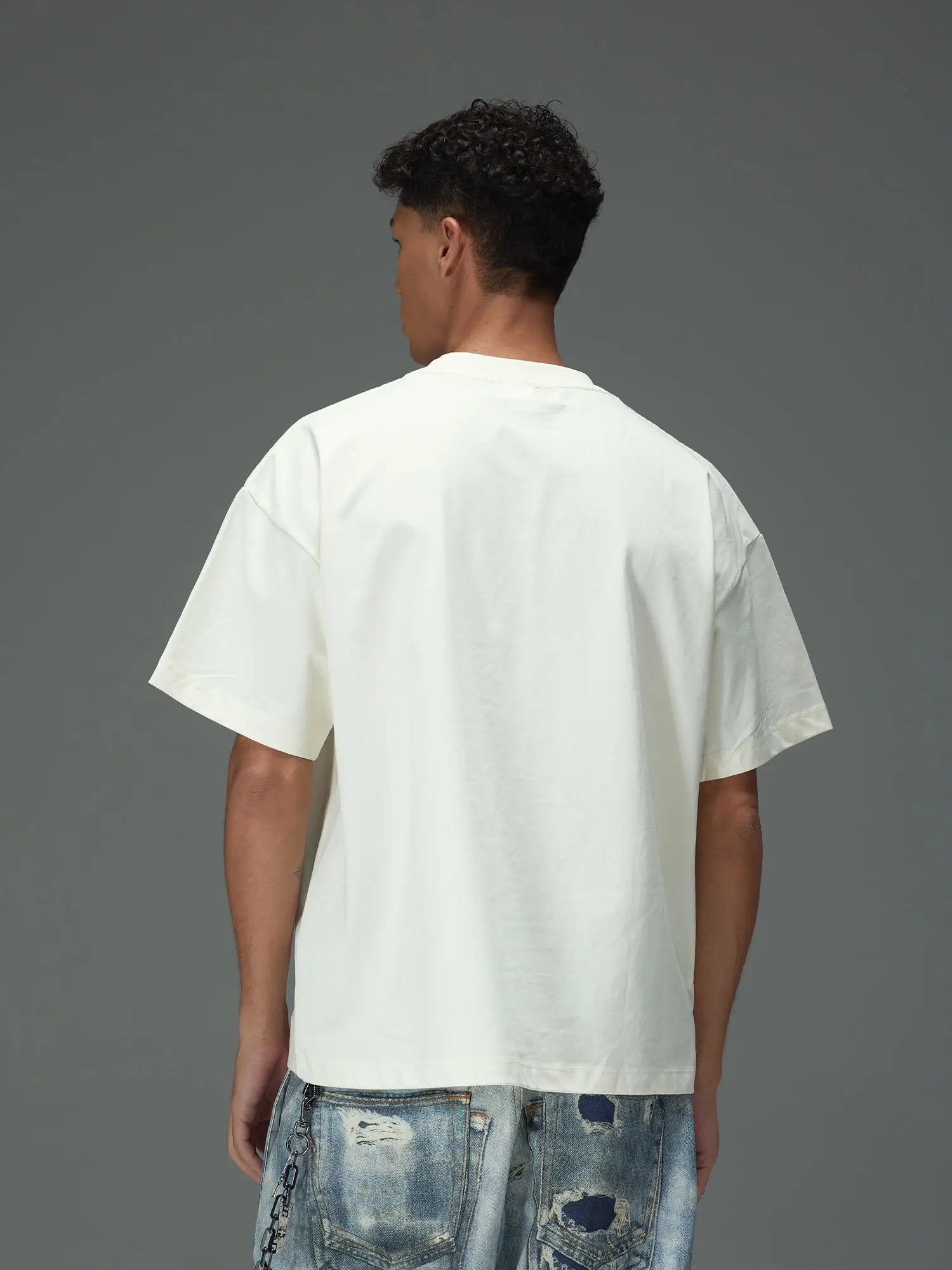 Vertical Script Boxy Tee