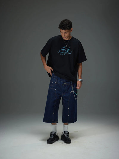 Minimal Script Boxy Tee