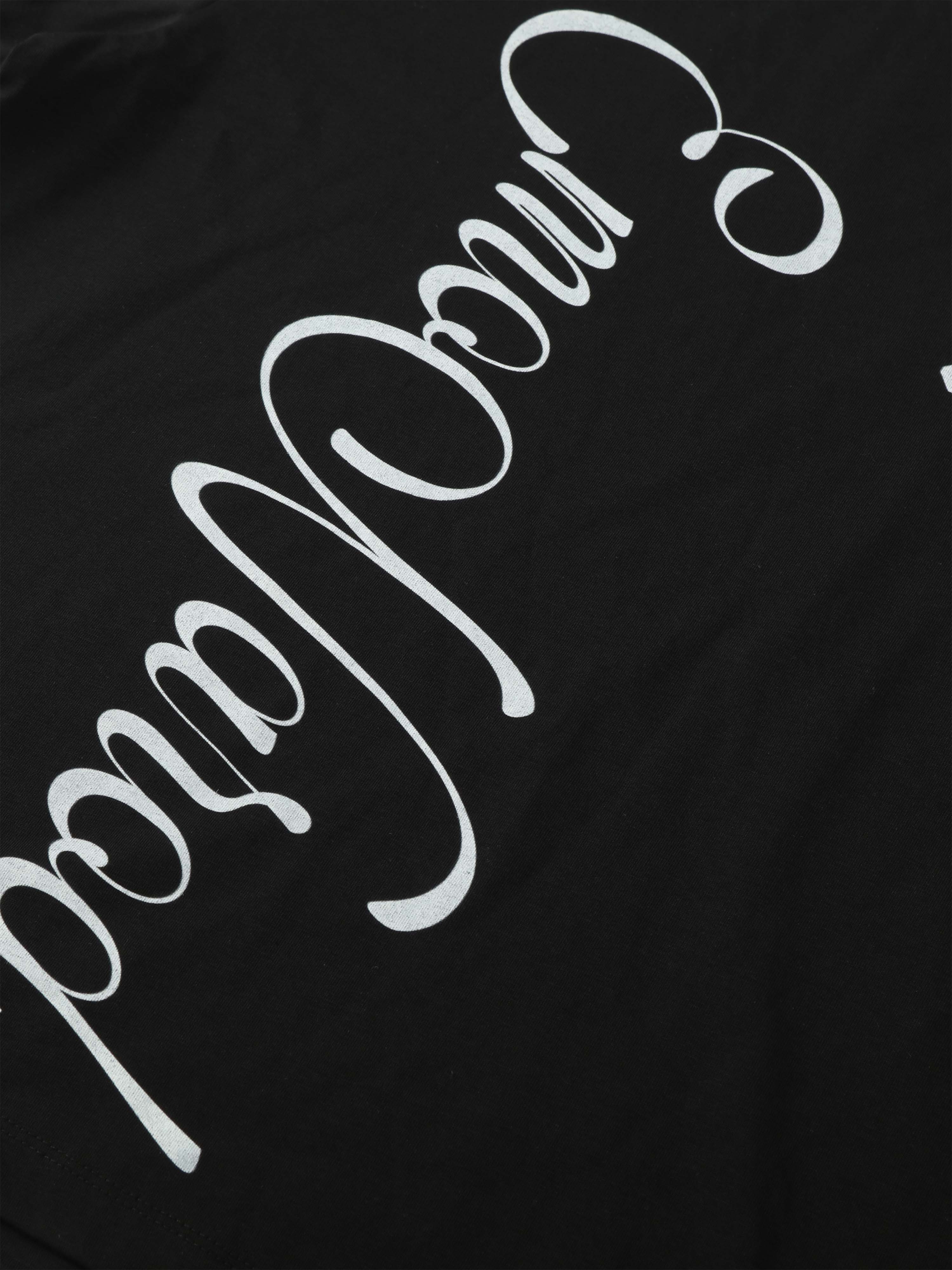 Side-Text Graphic Boxy Tee