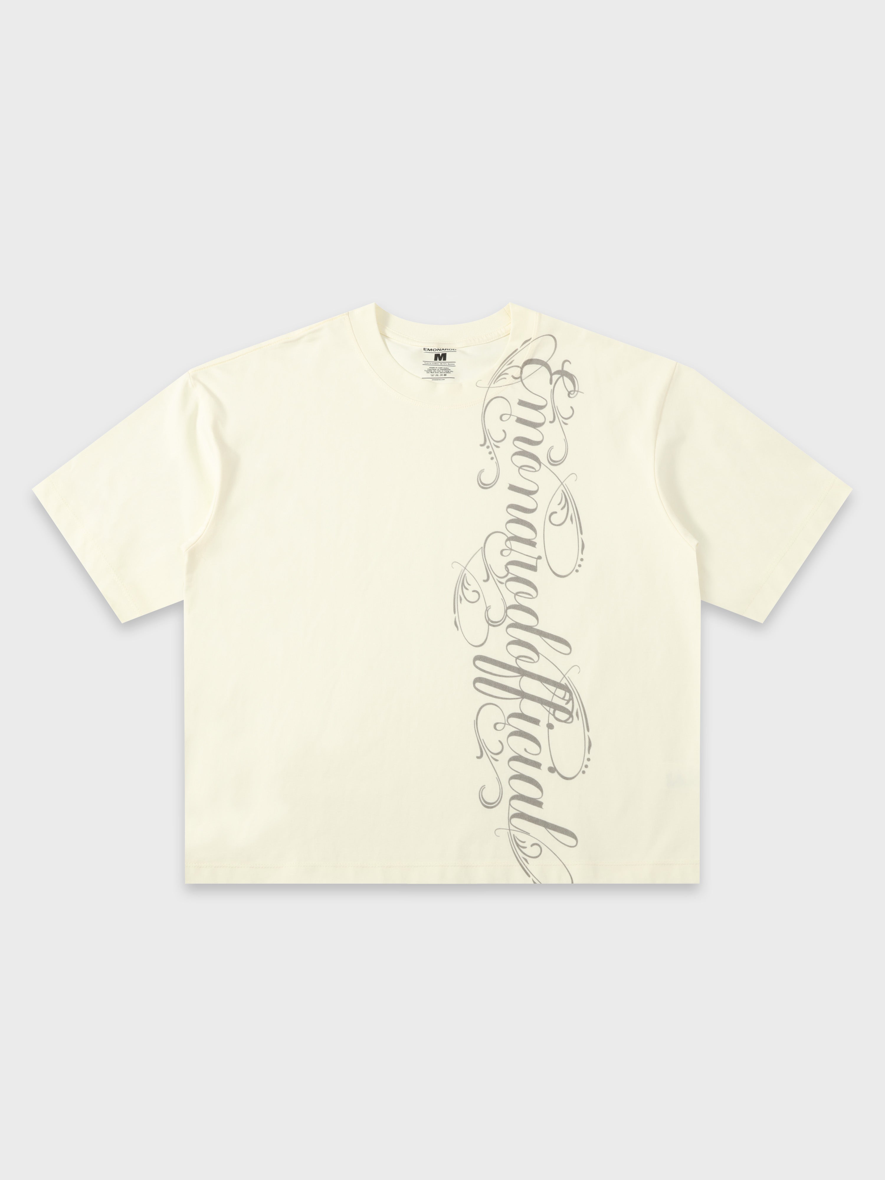 Vertical Script Boxy Tee