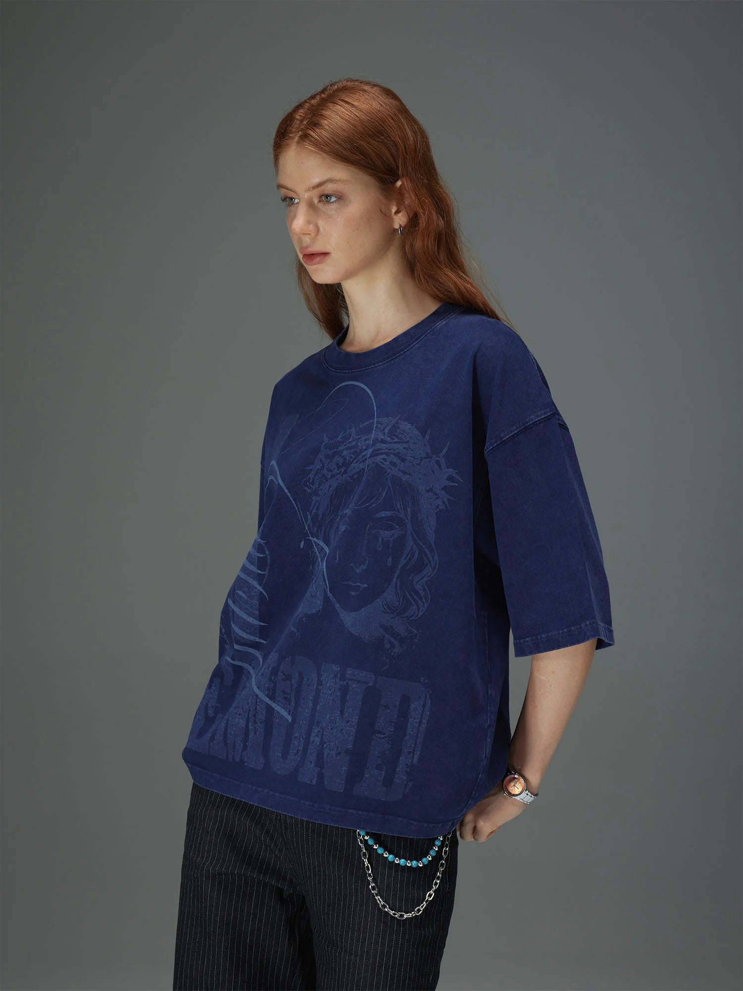 Distressed Tearful Boxy Tee