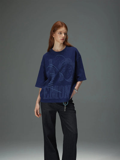 Distressed Tearful Boxy Tee