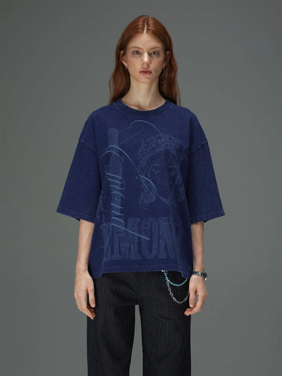 Distressed Tearful Boxy Tee