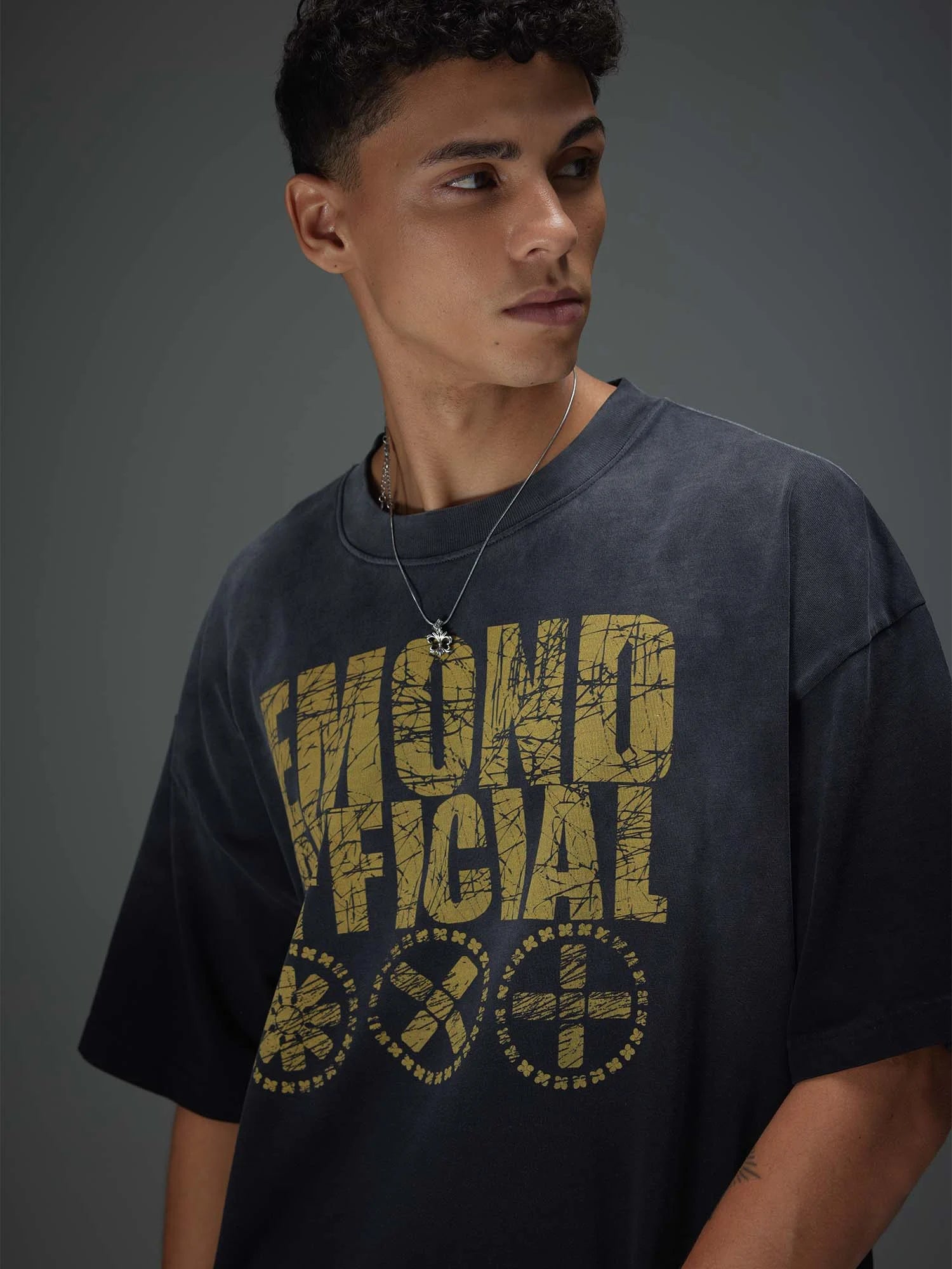 Distressed Vintage Typo Tee