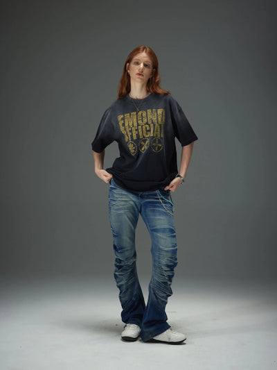Distressed Vintage Typo Tee
