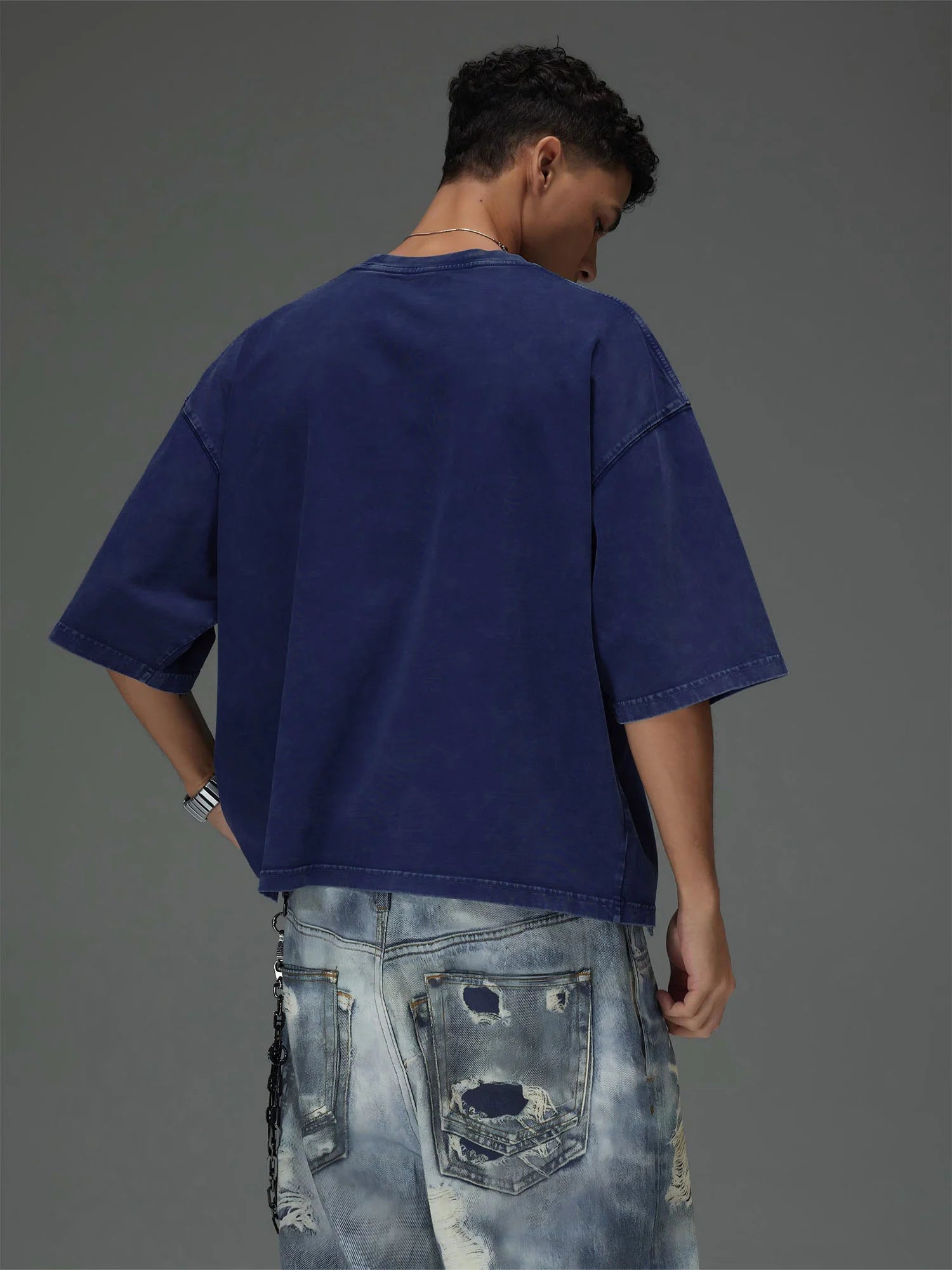 Shoulder Trace Boxy Tee