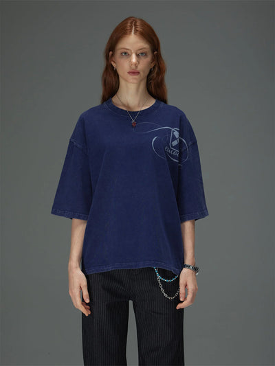 Shoulder Trace Boxy Tee
