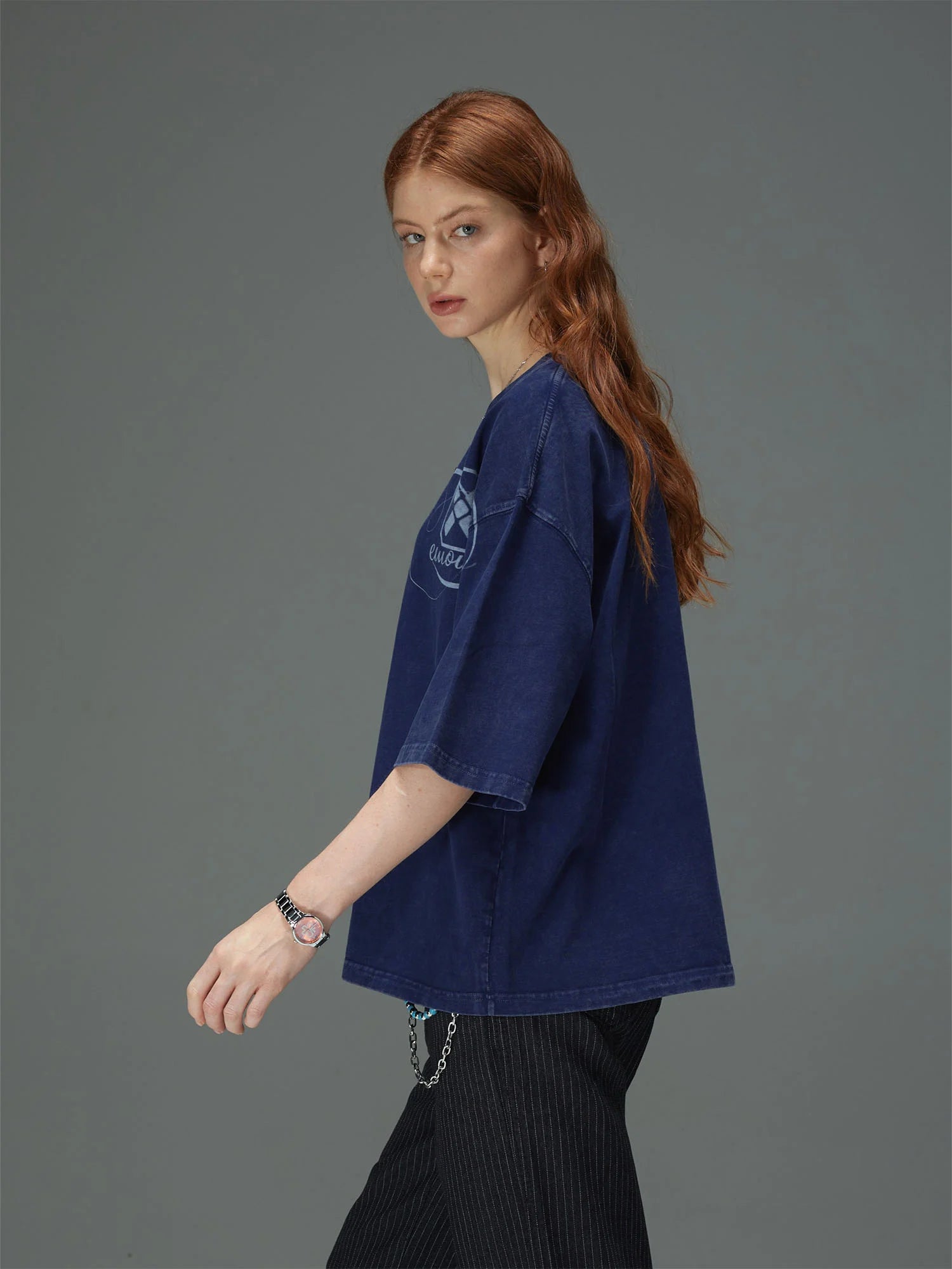 Shoulder Trace Boxy Tee