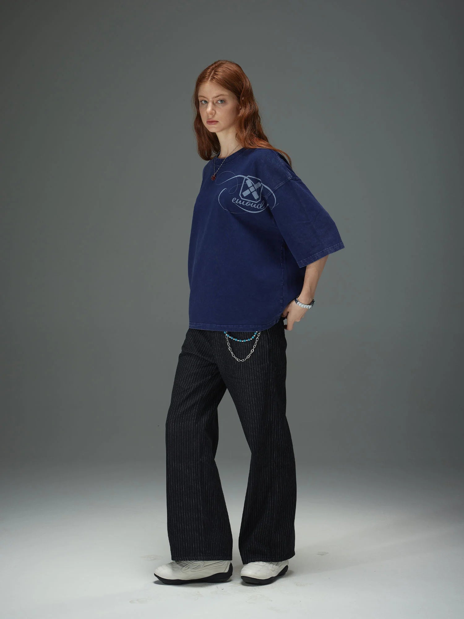 Shoulder Trace Boxy Tee