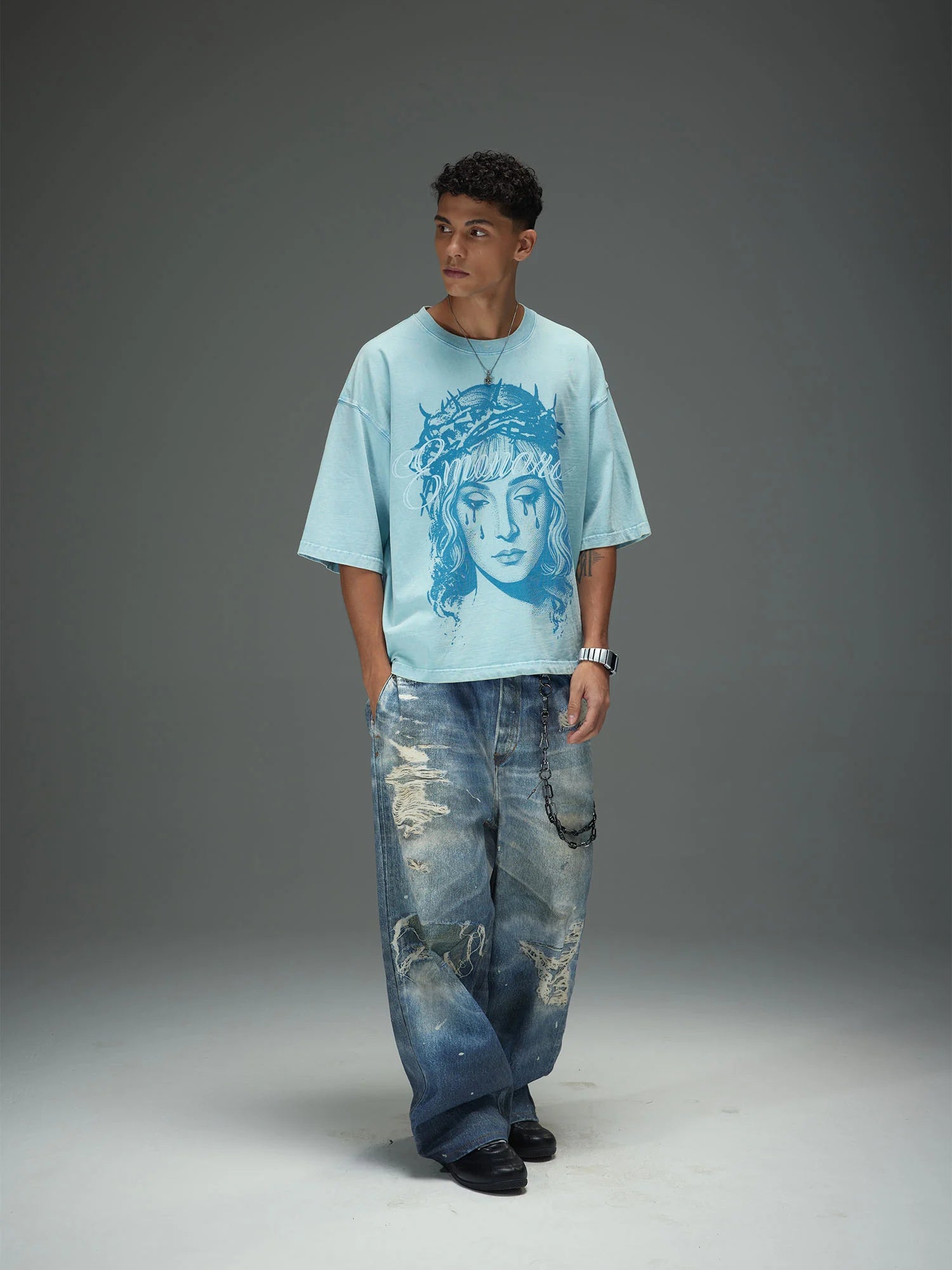 Weeping Graphic Boxy Tee