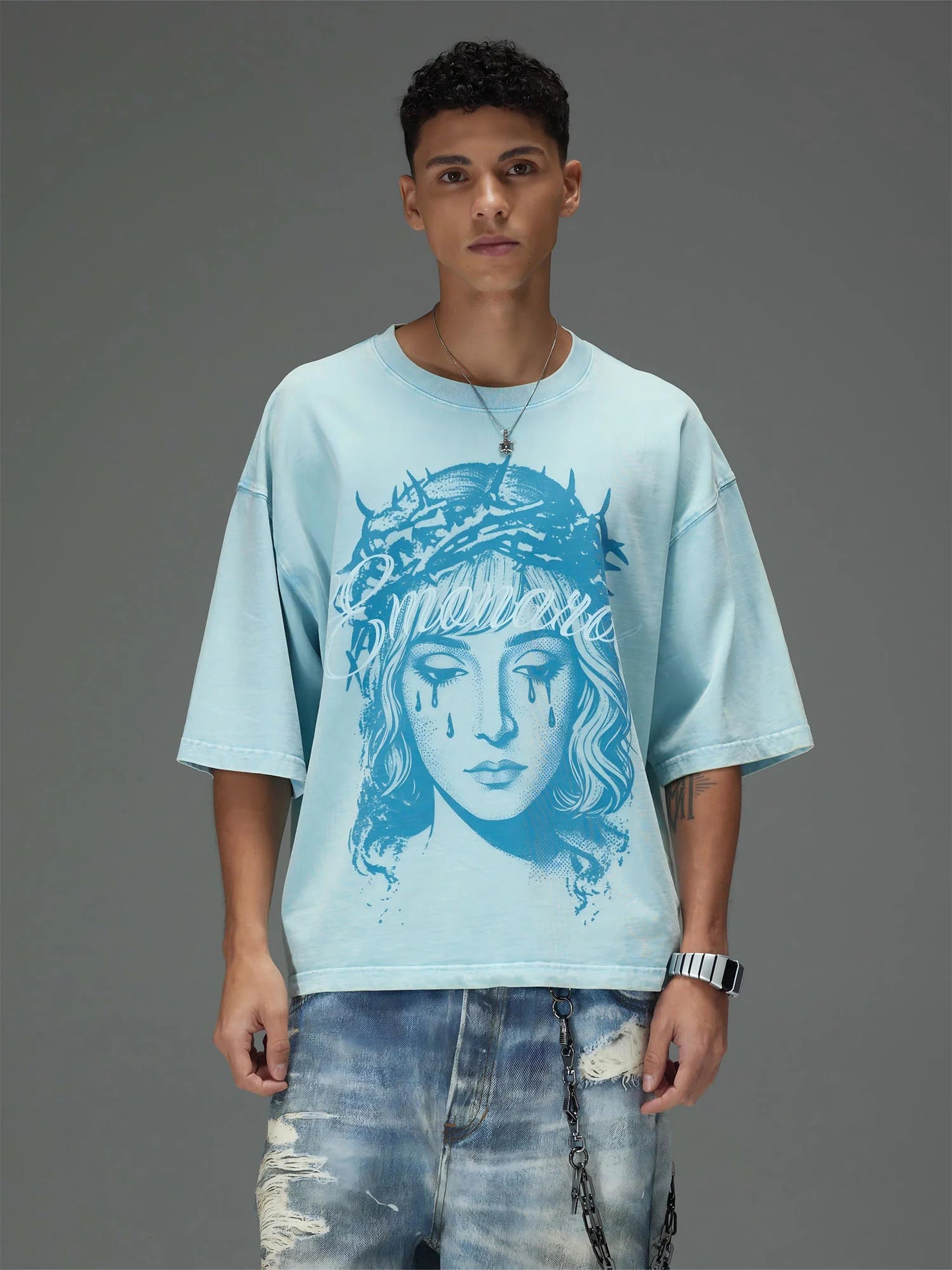 Weeping Graphic Boxy Tee