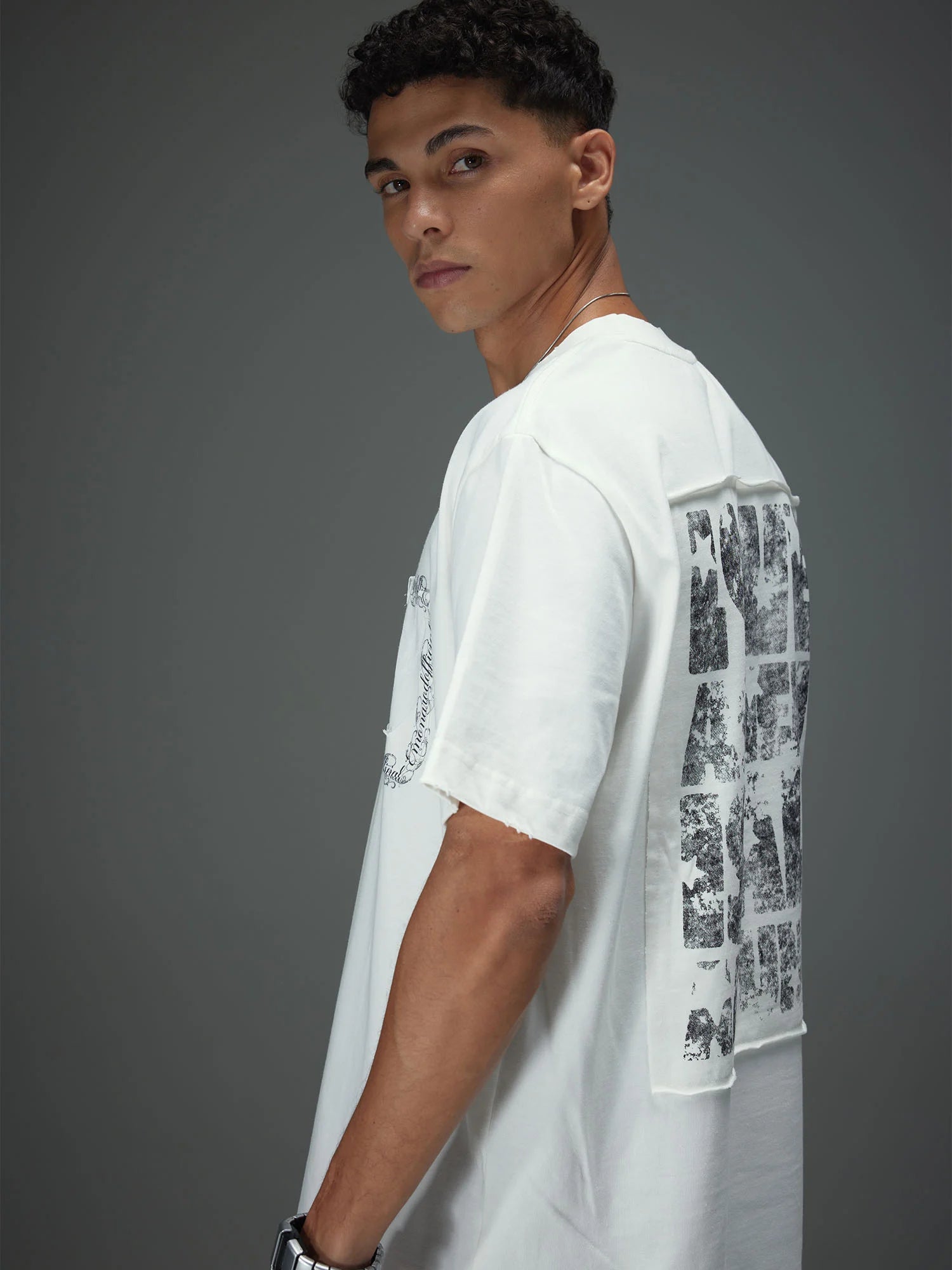 Raw Edge Patchwork Tee