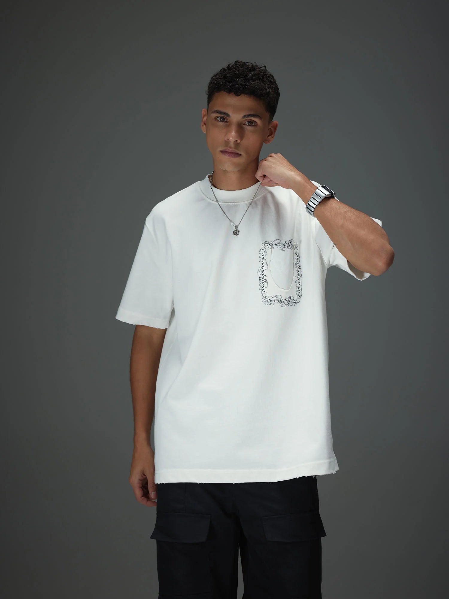 Raw Edge Patchwork Tee