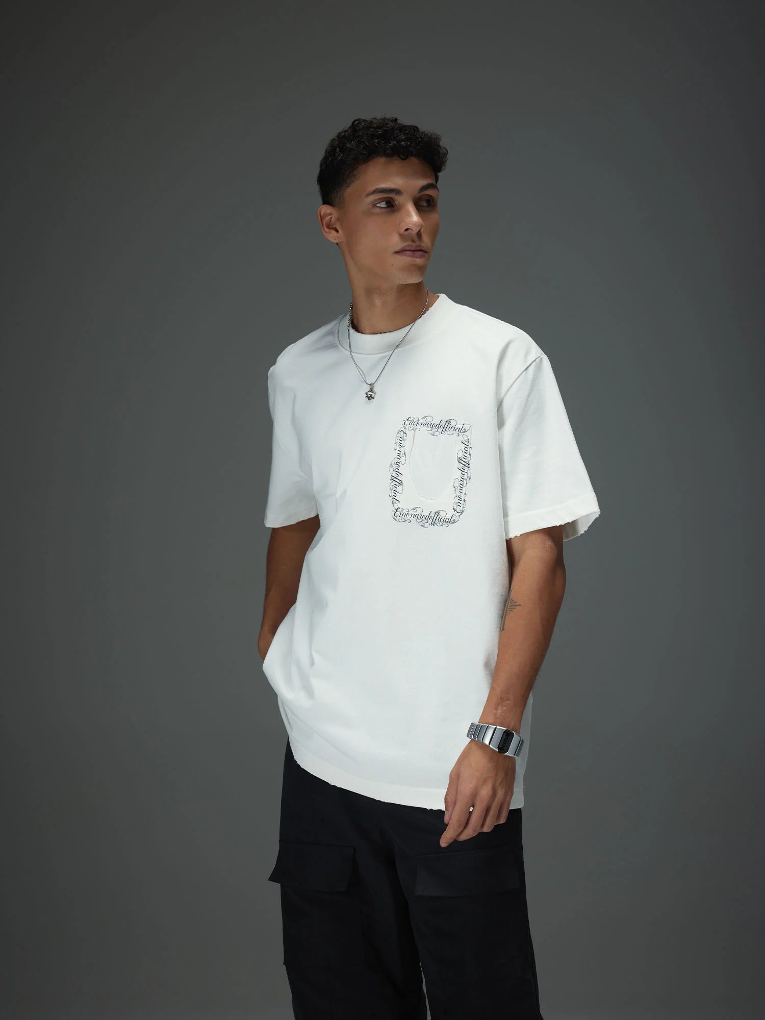 Raw Edge Patchwork Tee