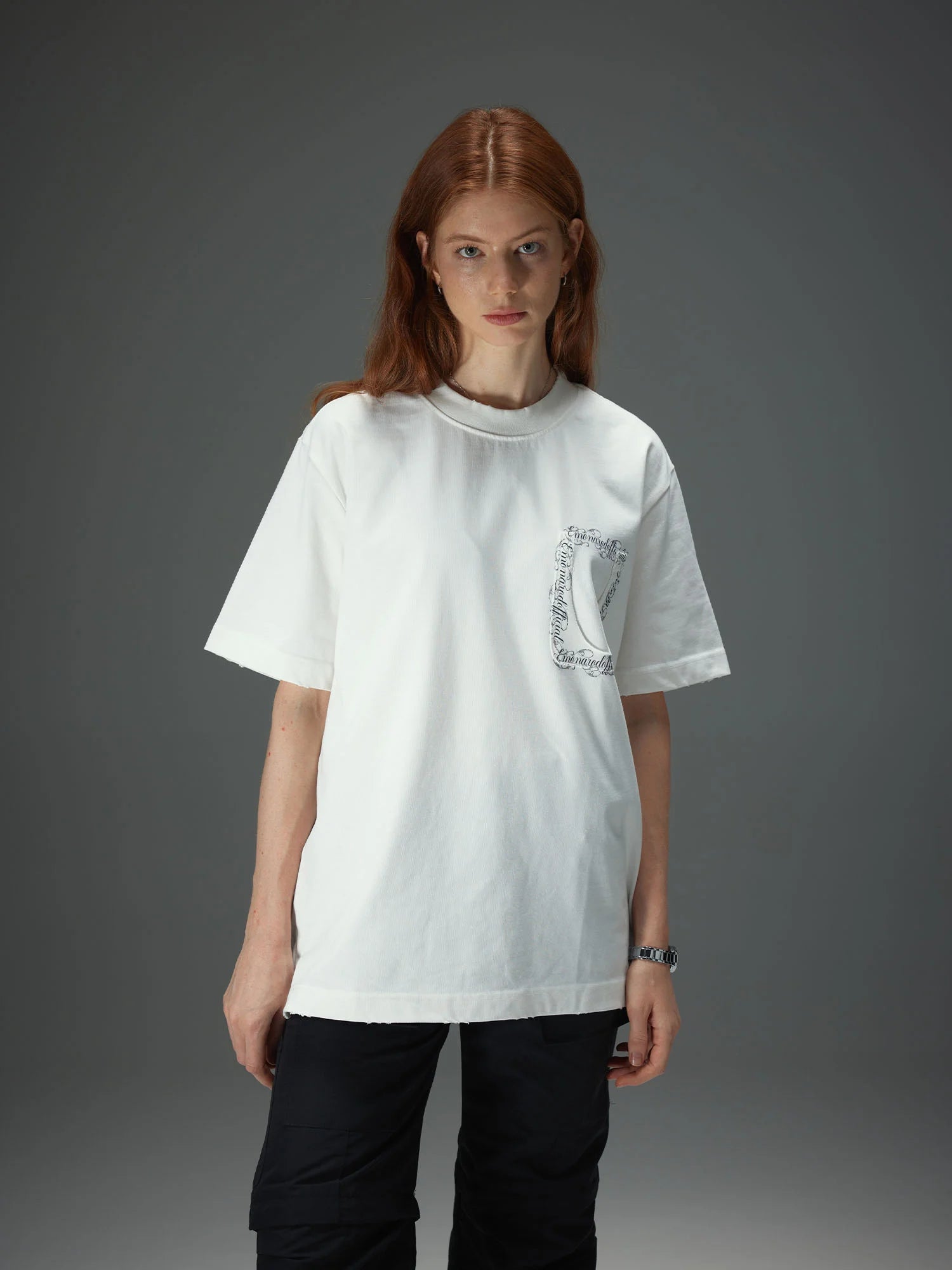 Raw Edge Patchwork Tee